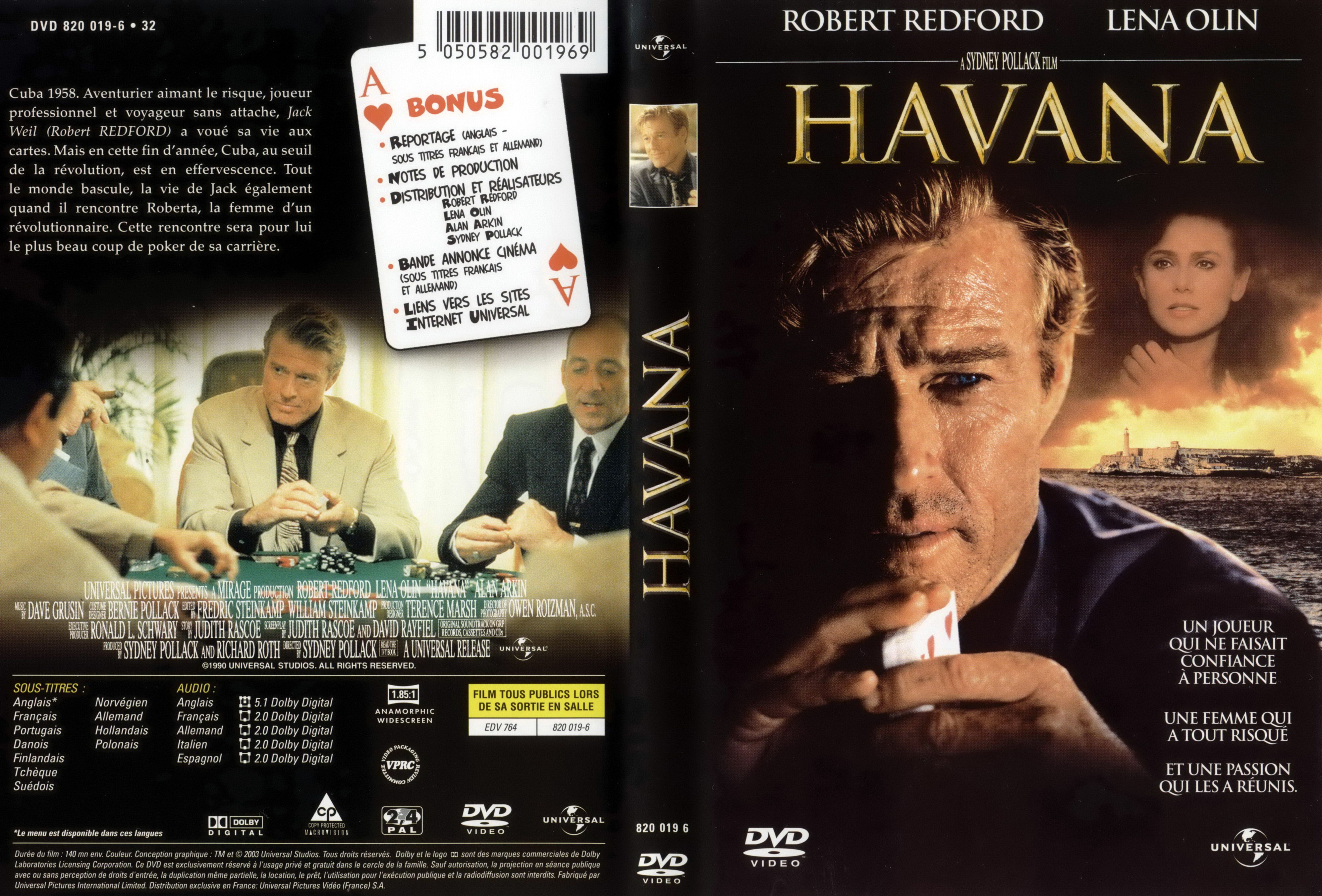 Jaquette DVD Havana v2