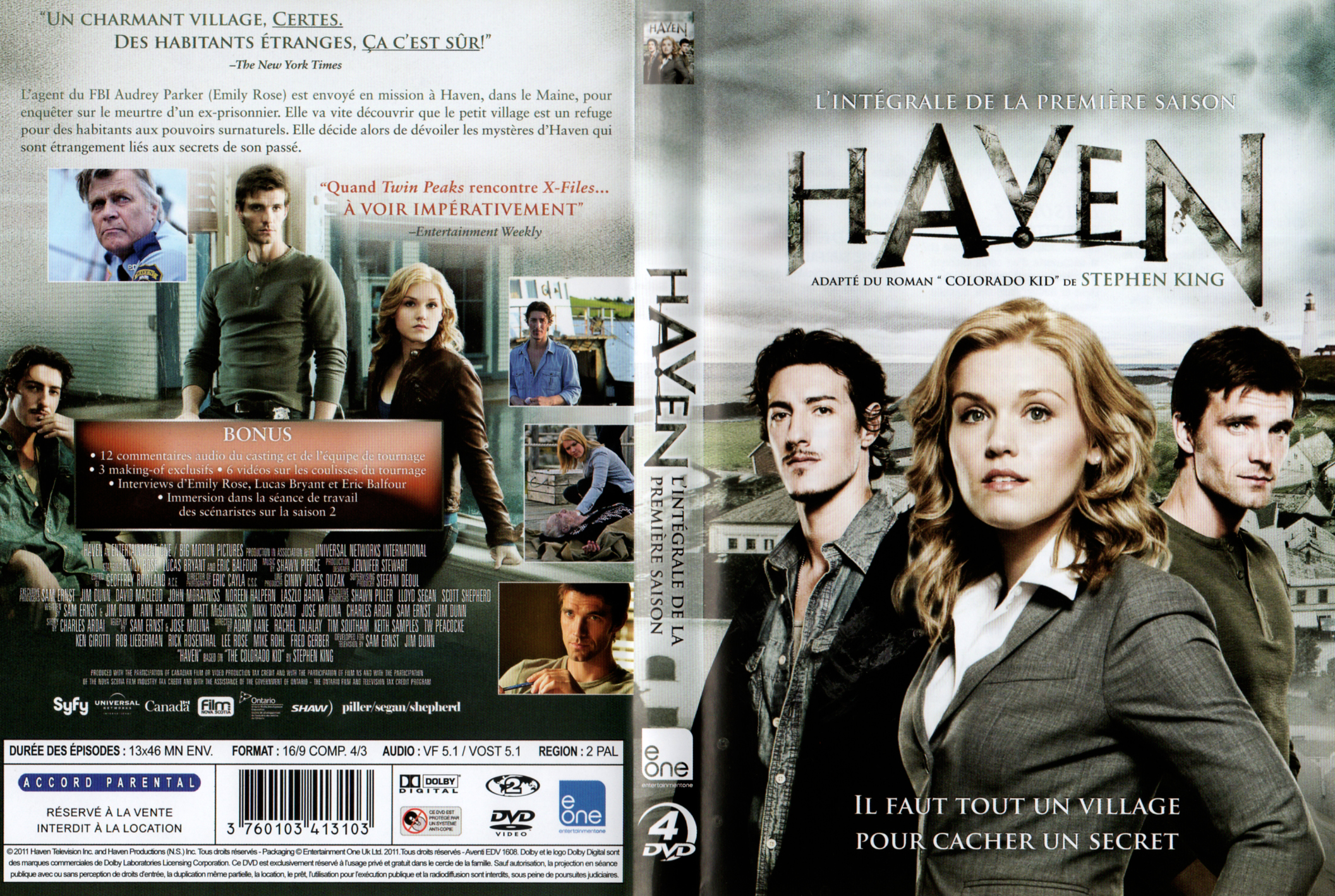 Jaquette DVD Haven Saison 1