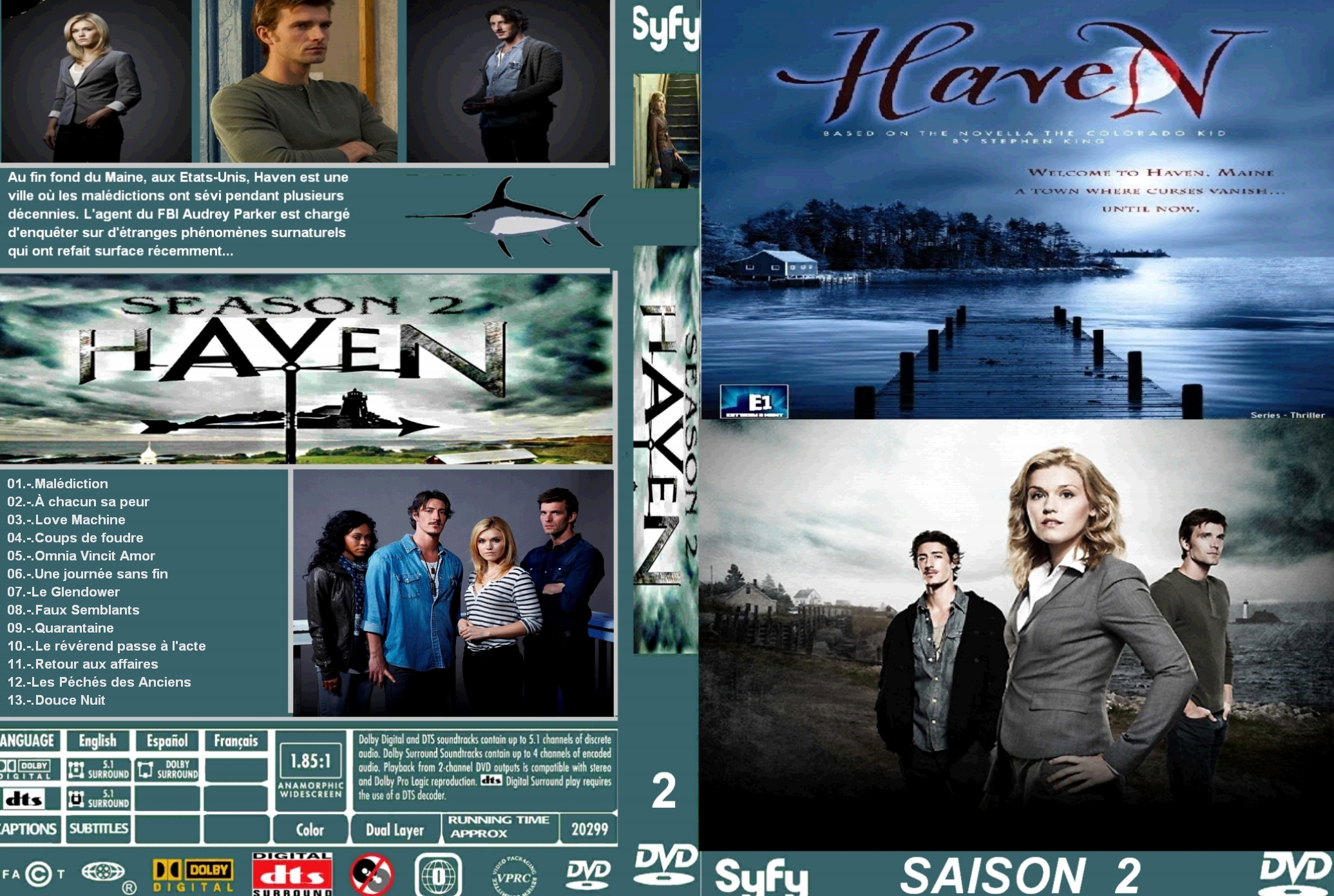 Jaquette DVD Haven saison 2 custom