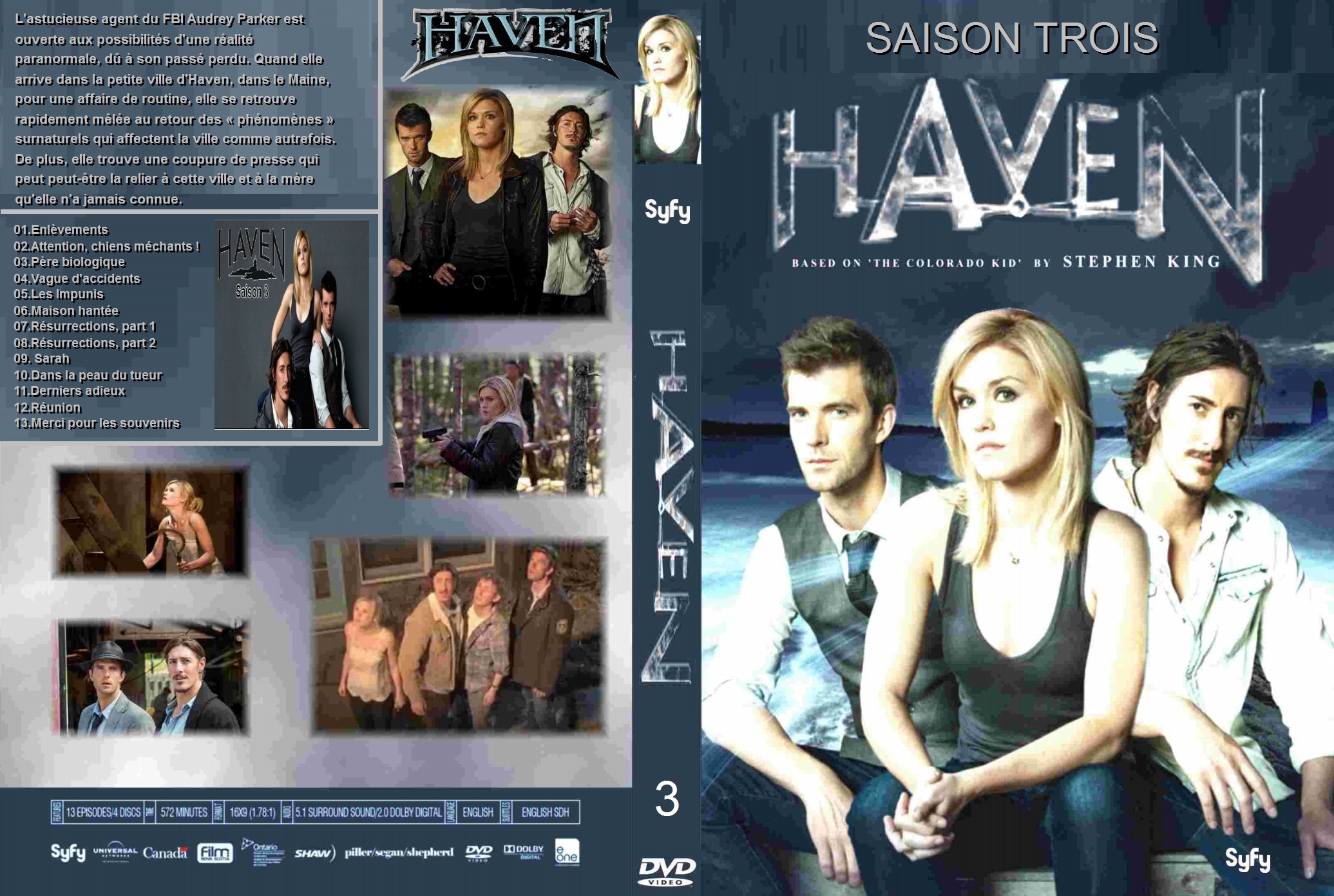 Jaquette DVD Haven saison 3 custom