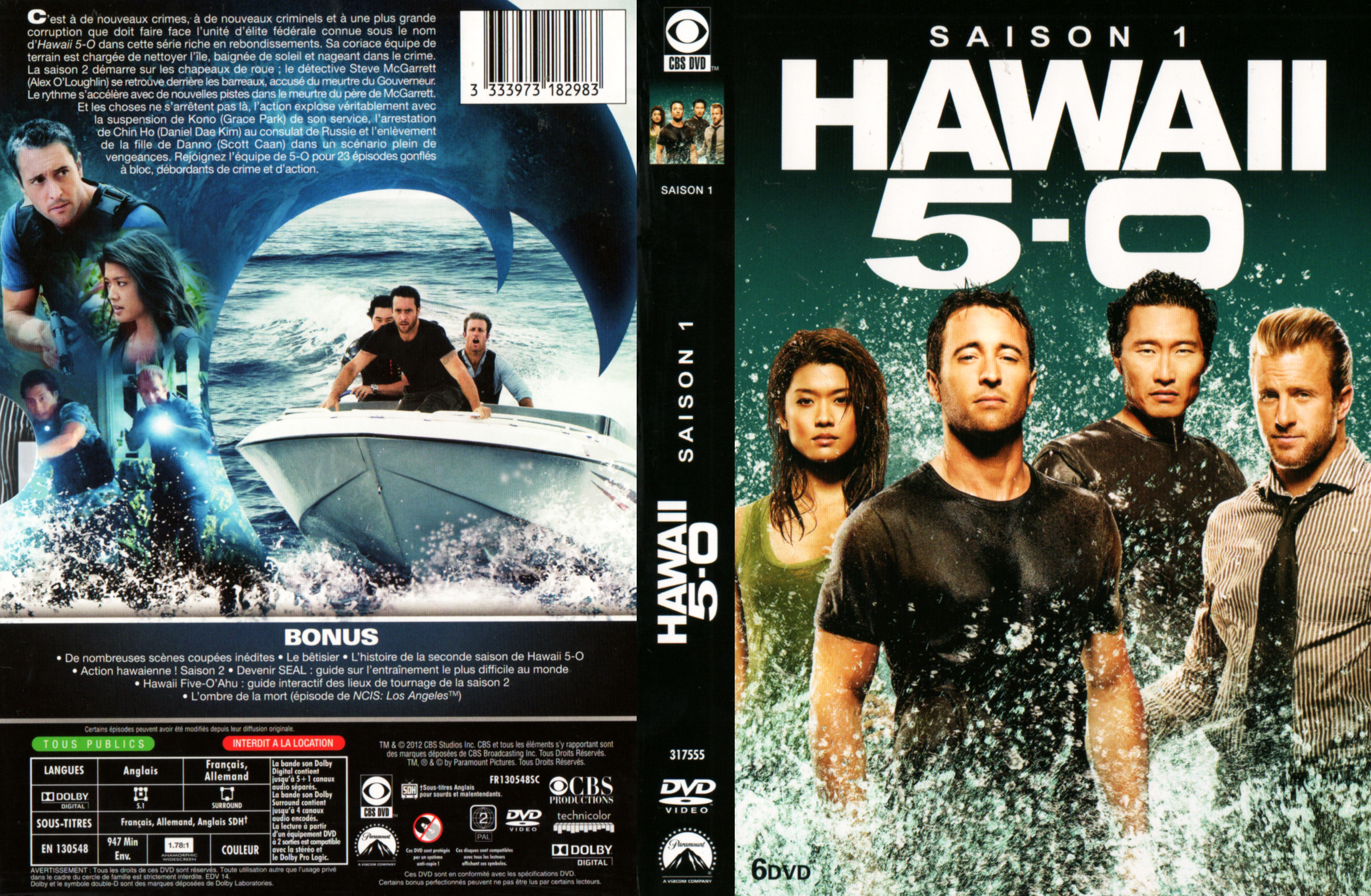 Jaquette DVD Hawaii Five-O Saison 1 COFFRET