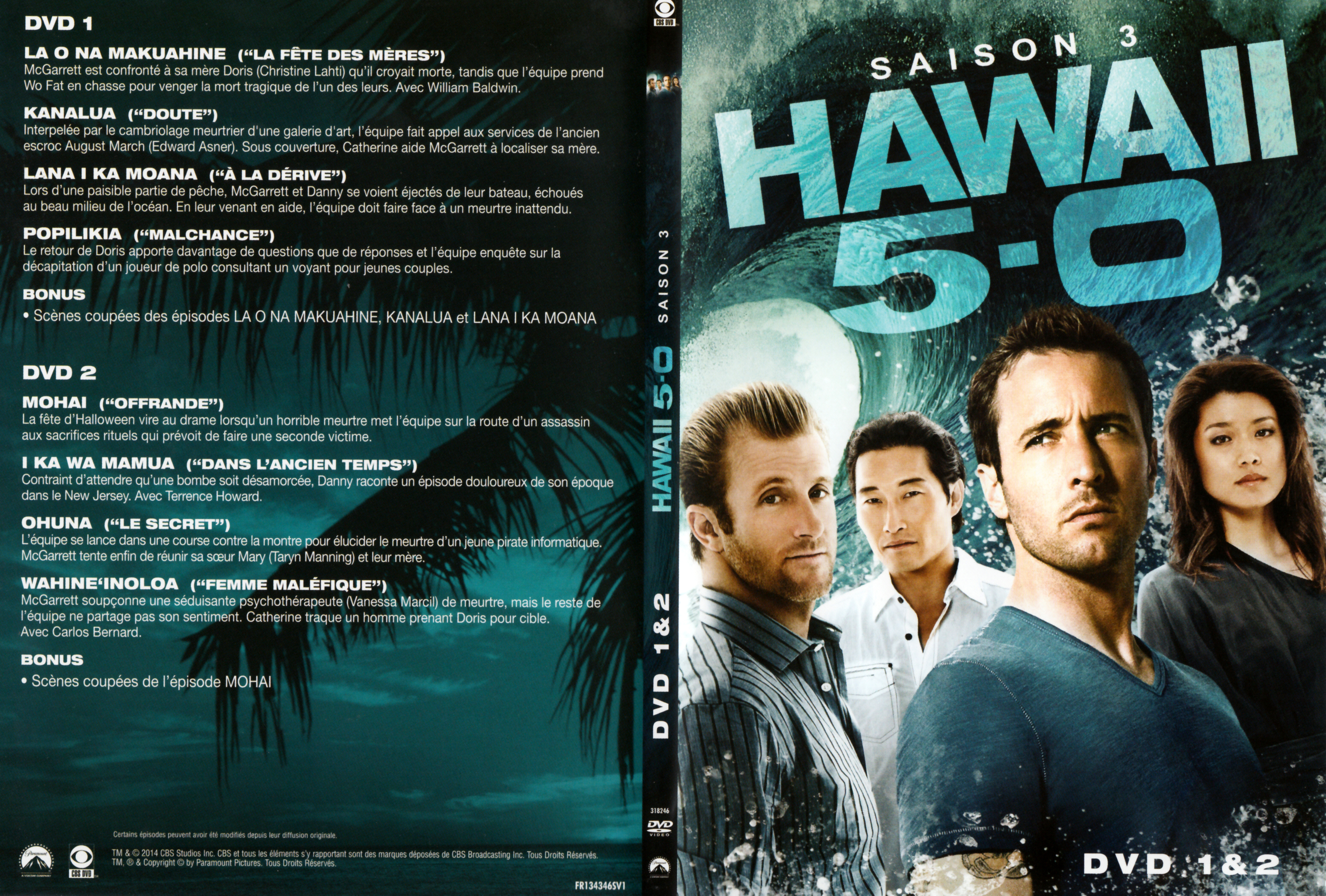 Jaquette DVD Hawaii Five-O Saison 3 DVD 1