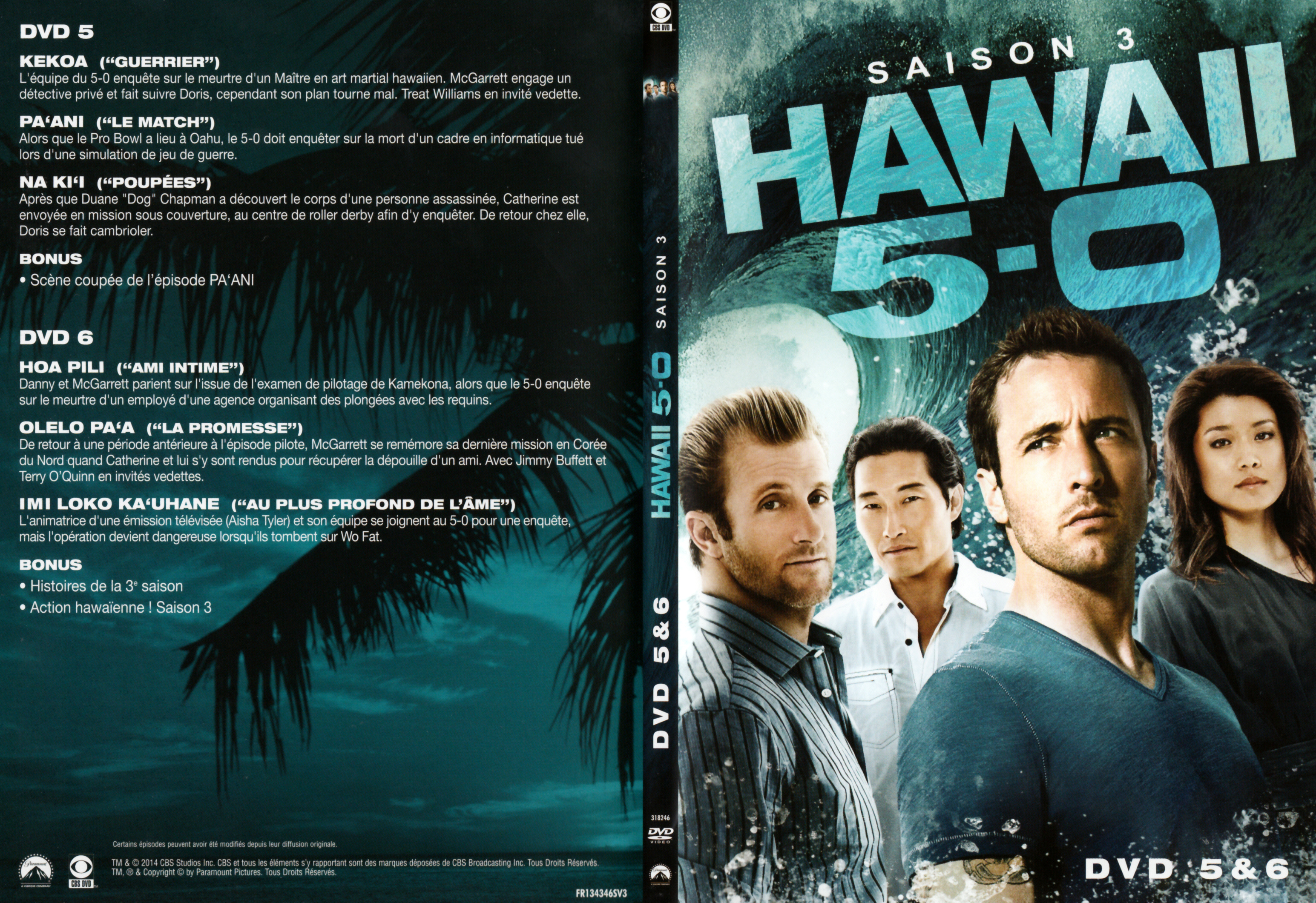 Jaquette DVD Hawaii Five-O Saison 3 DVD 3