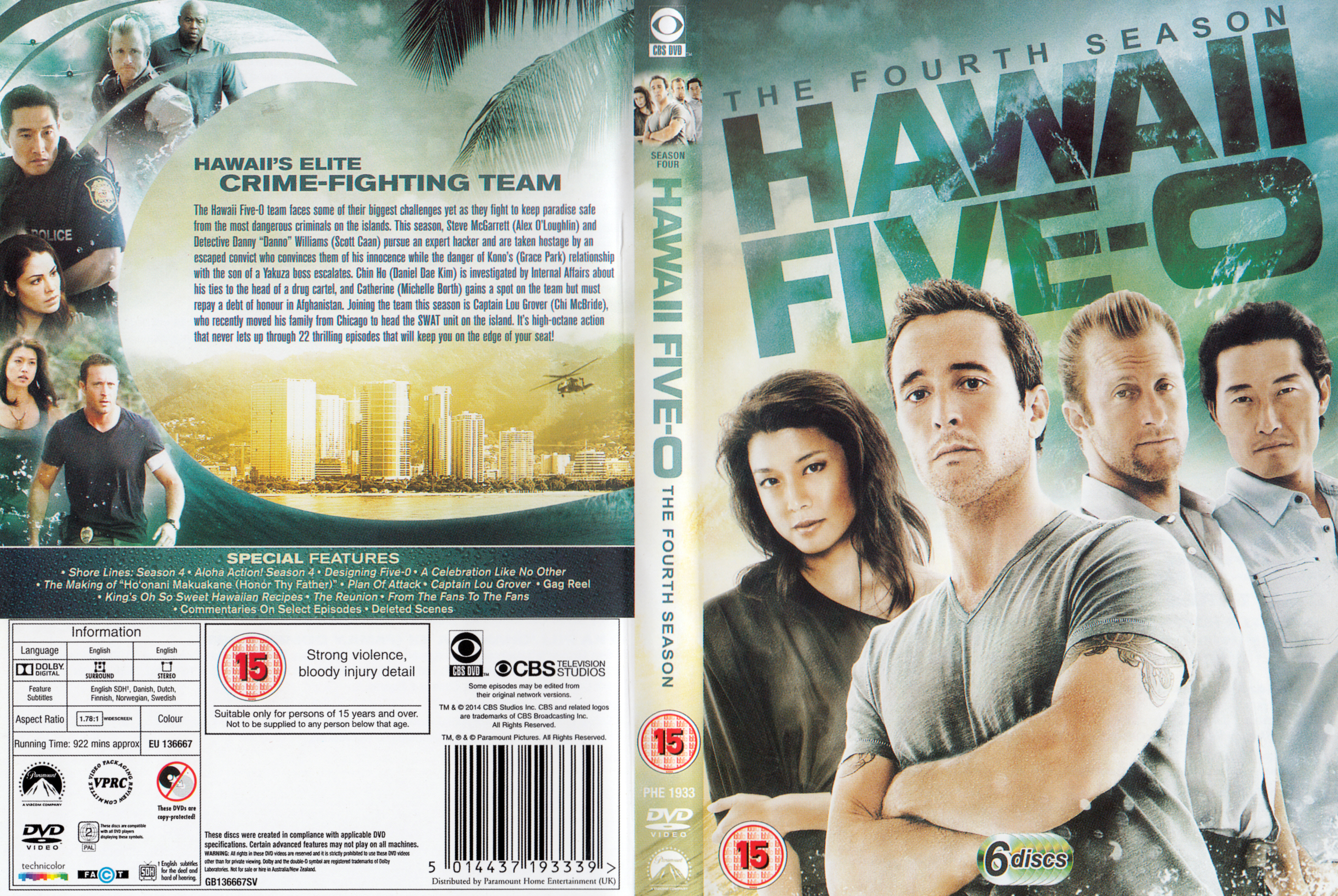 Jaquette DVD Hawaii Five-O Saison 4 Zone 1