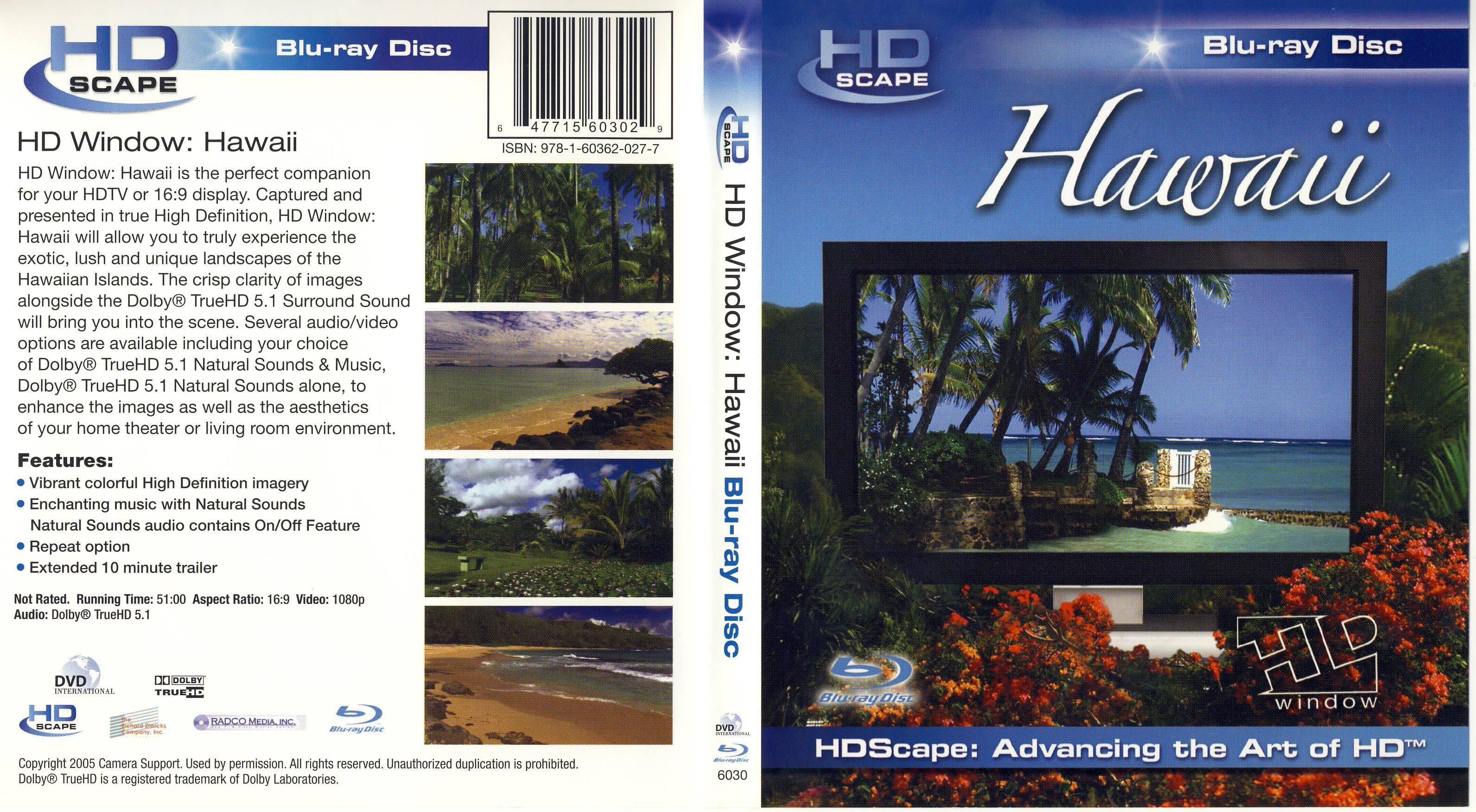 Jaquette DVD Hawaii Zone 1 (BLU-RAY)