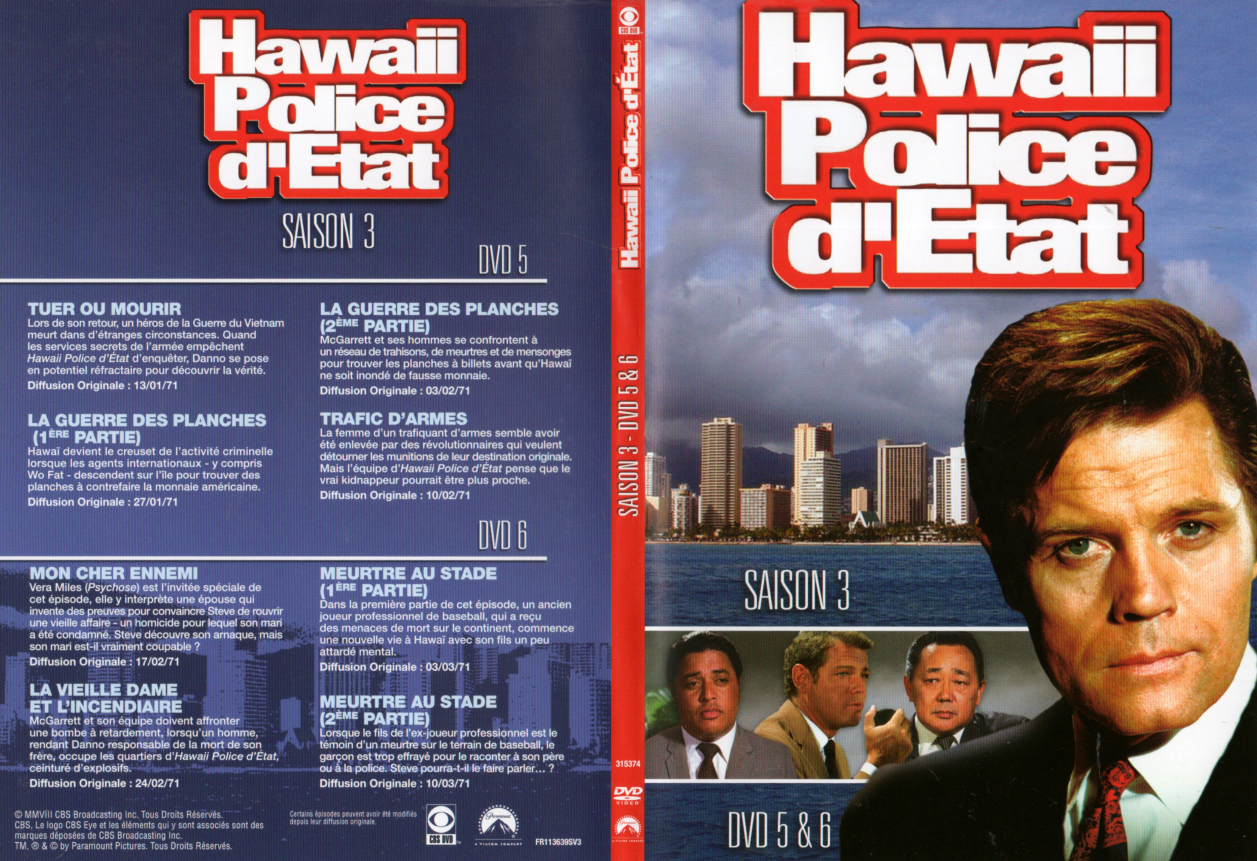 Jaquette DVD Hawaii police d