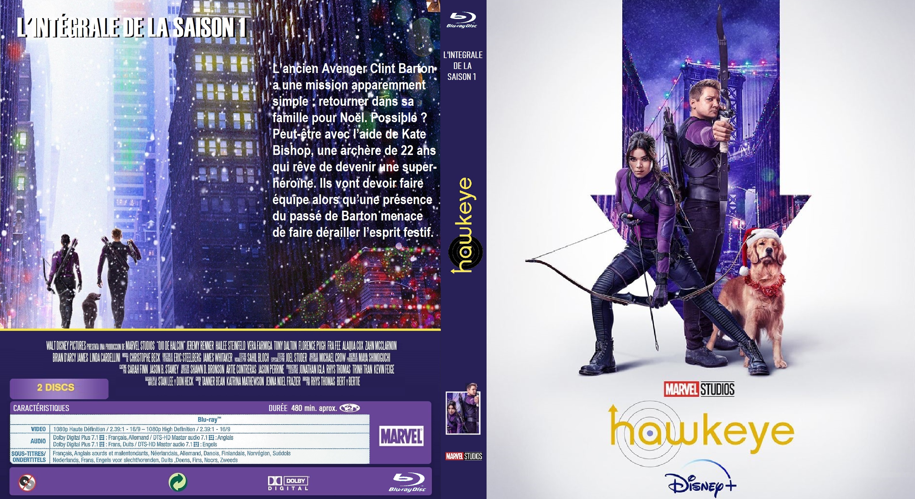 Jaquette DVD Hawkeye saison 1 Blu-ray custom