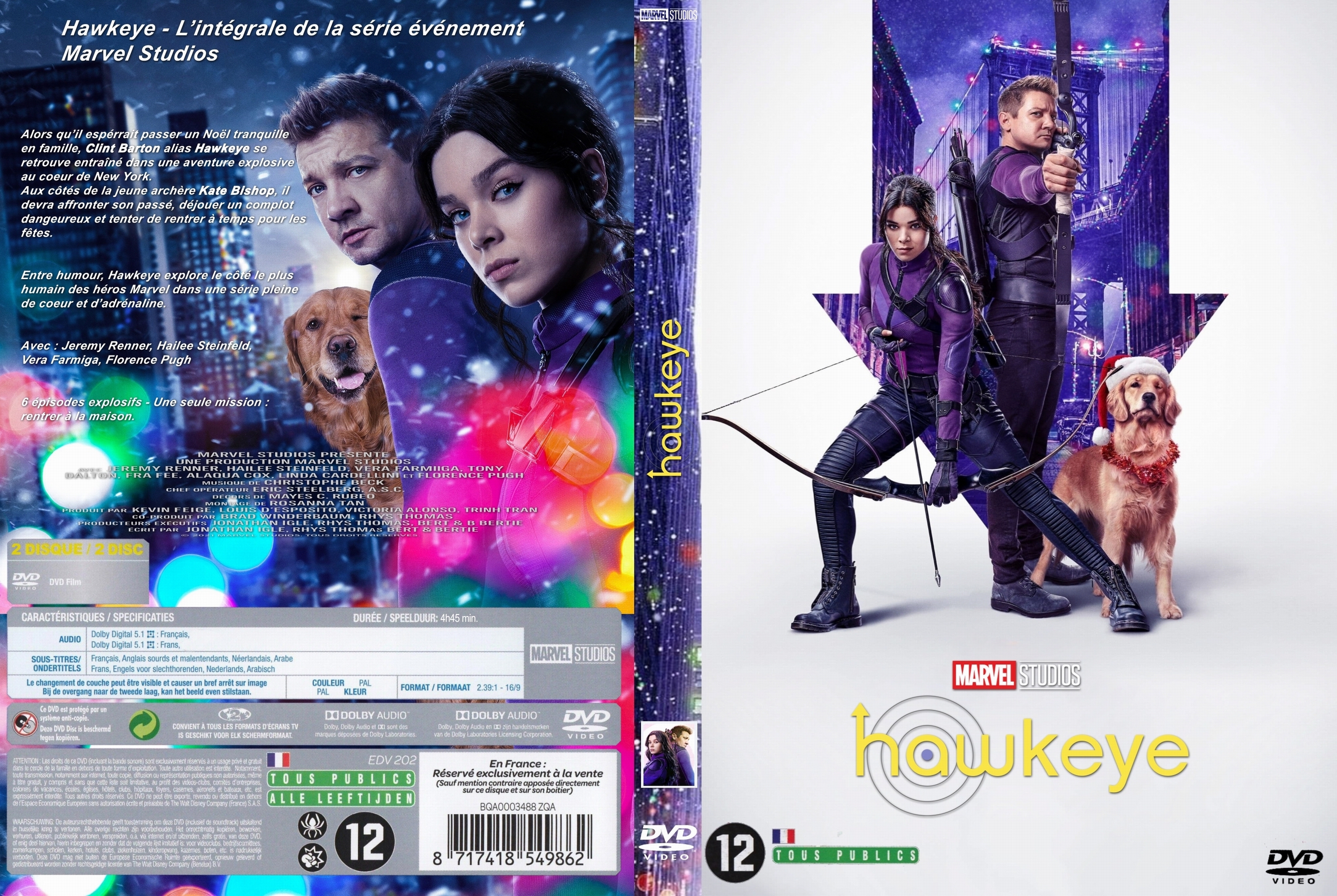 Jaquette DVD Hawkeye saison 1 custom v2