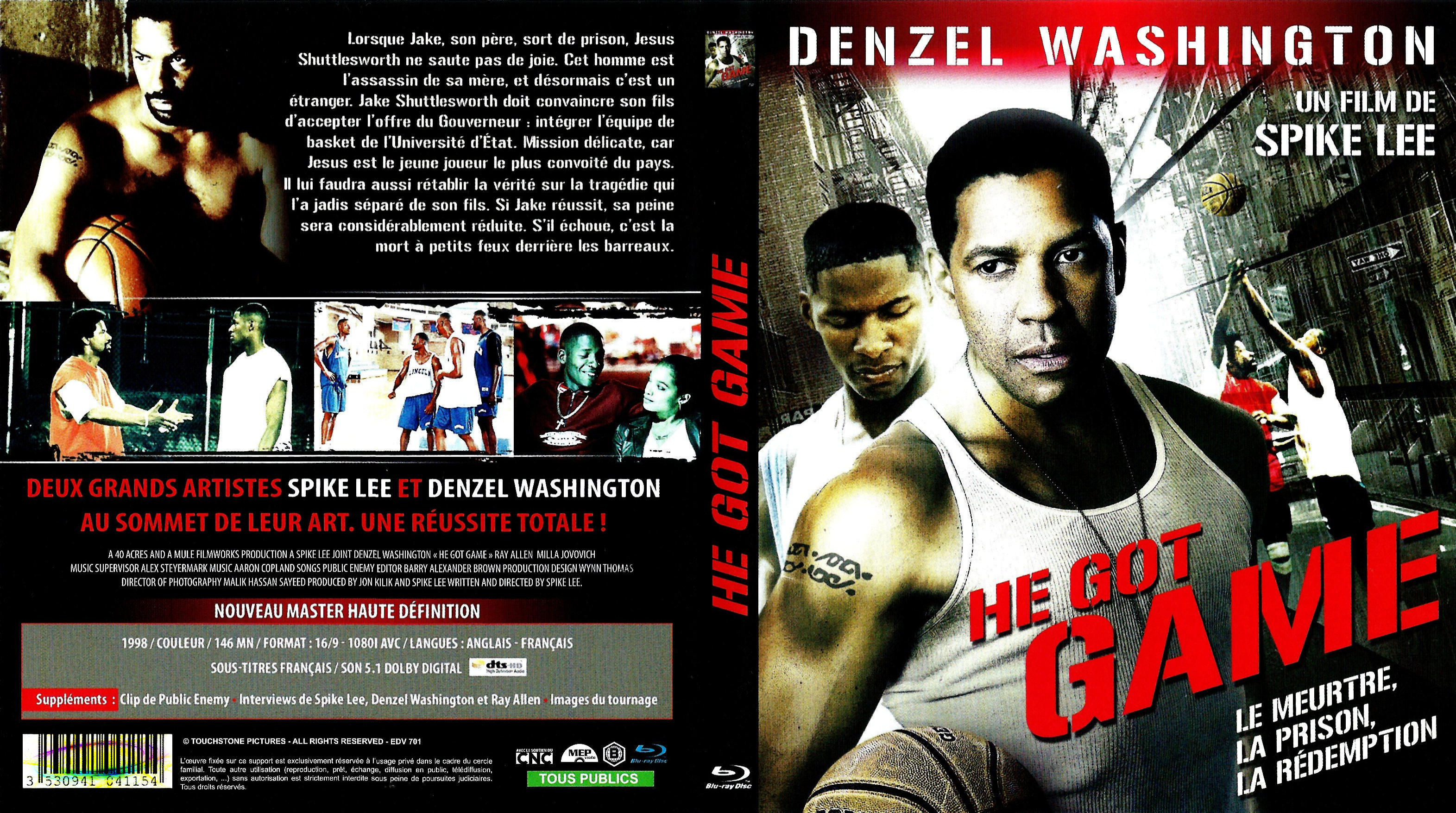 Jaquette DVD He got game (BLU-RAY)