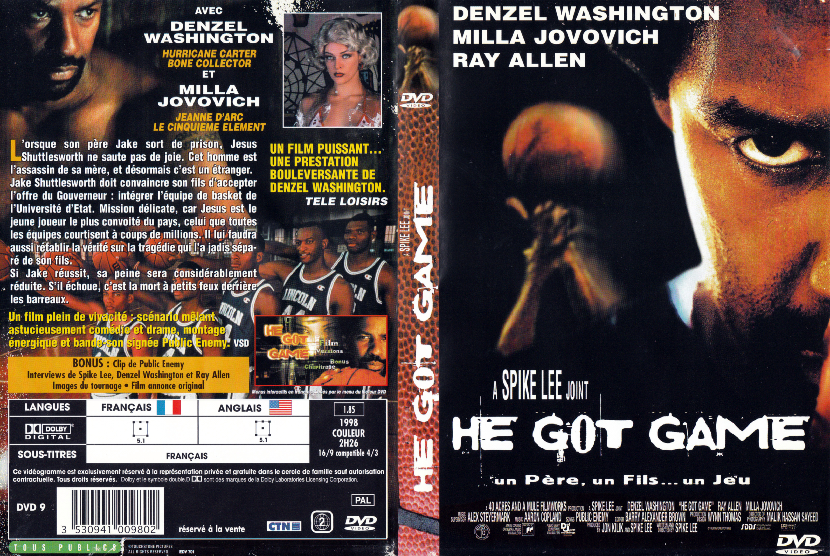 Jaquette DVD He got game v3