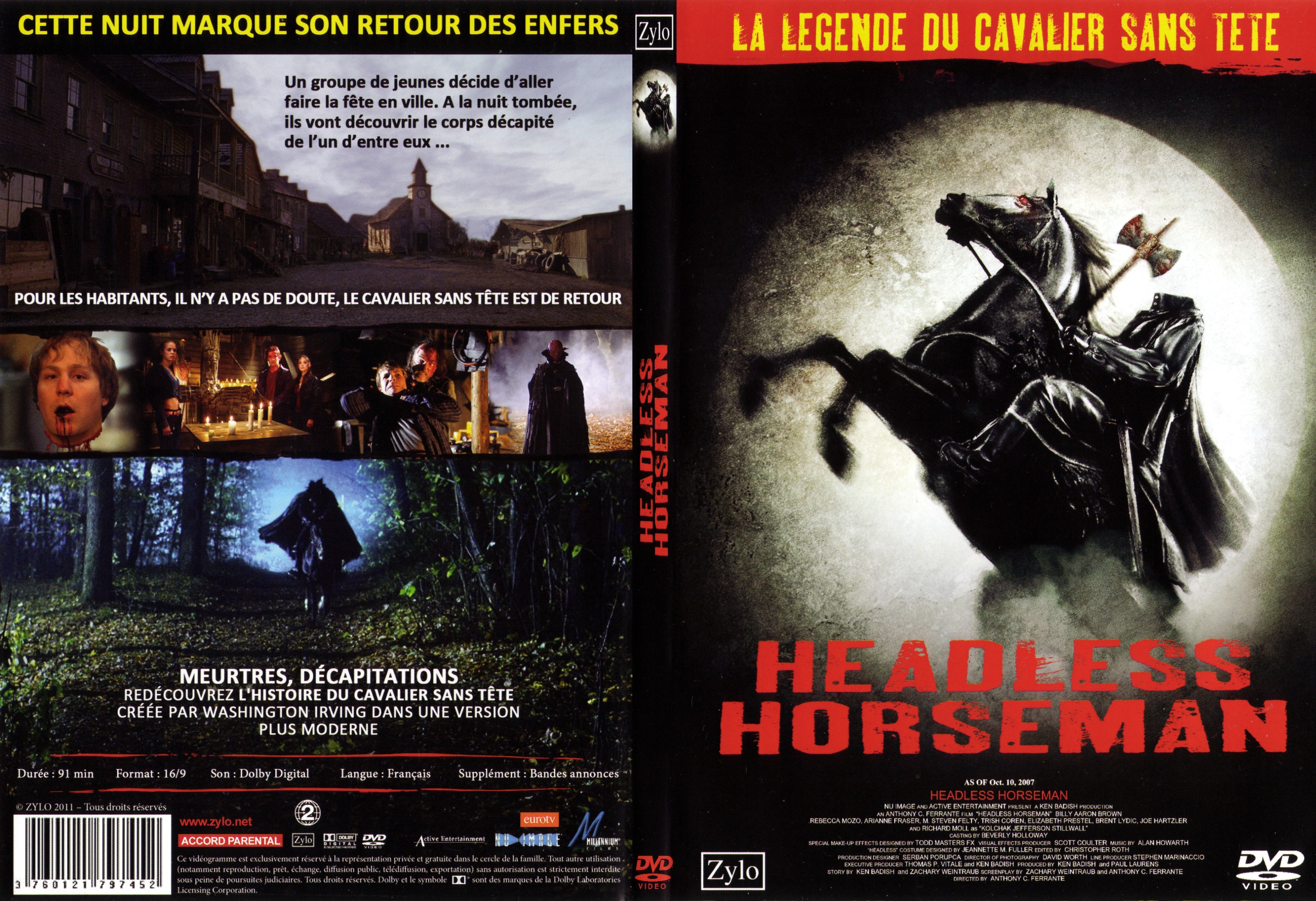 Jaquette DVD Headless Horseman - SLIM
