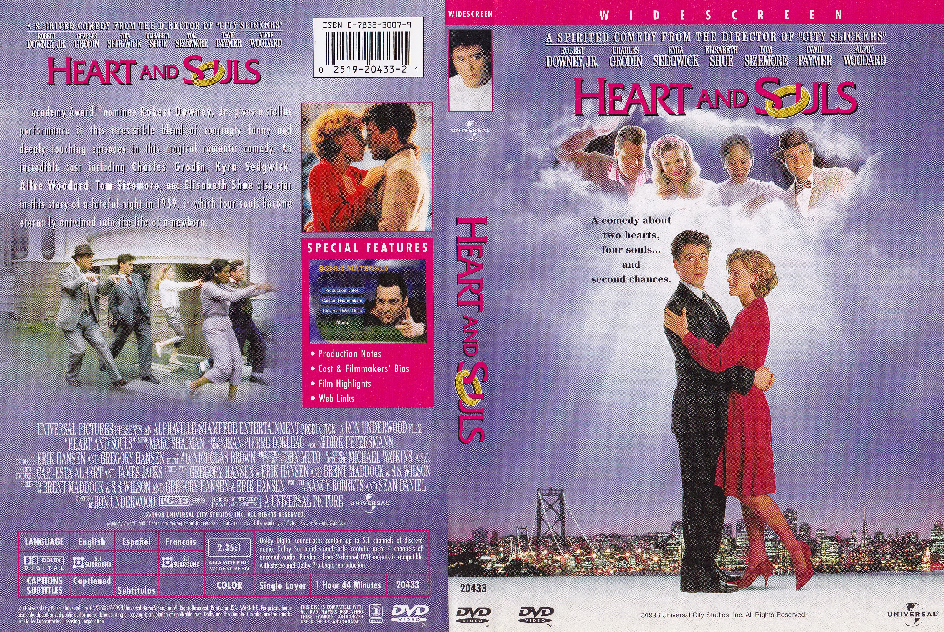 Jaquette DVD Heart and souls - Droles de fantomes Zone 1