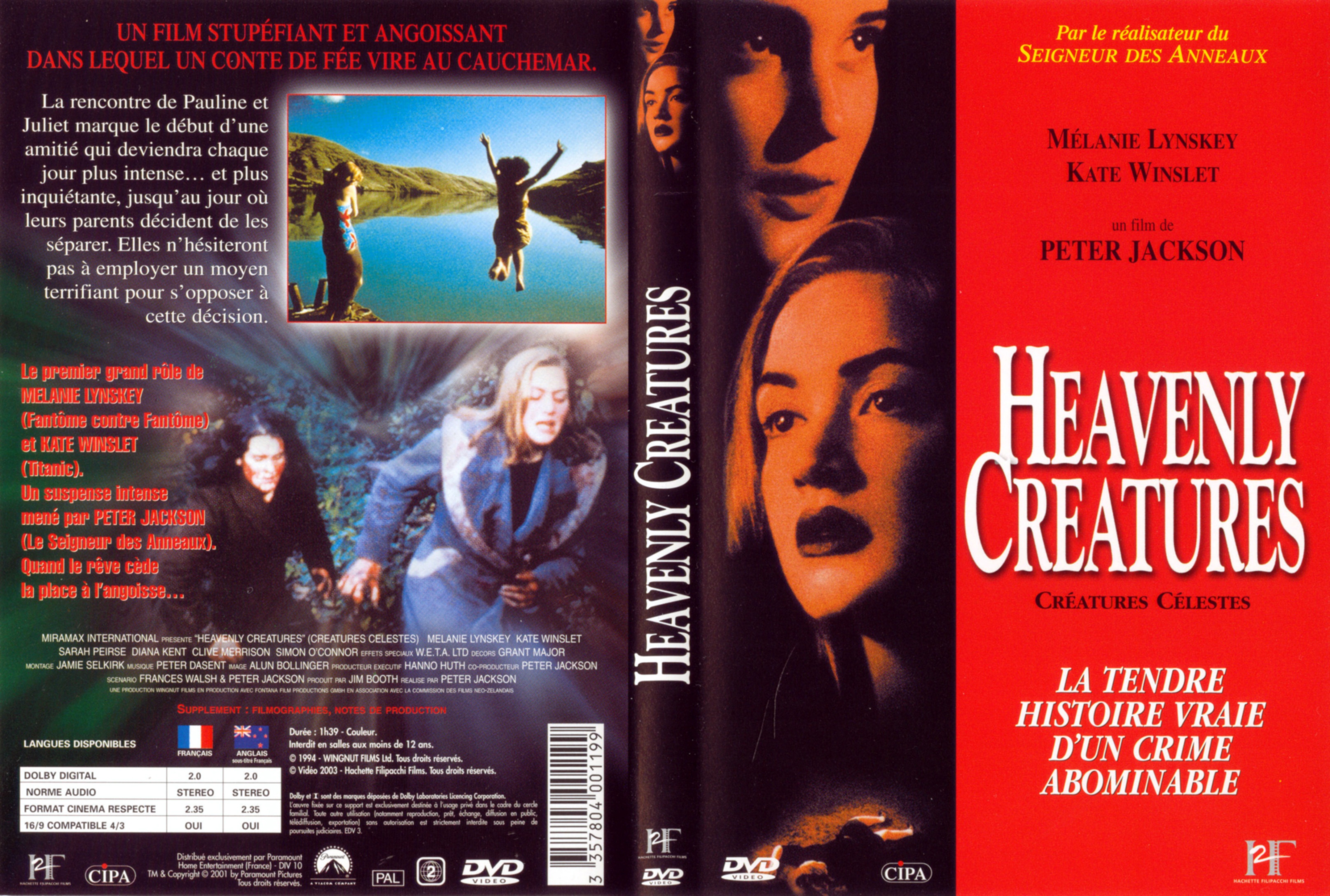 Jaquette DVD Heavenly creatures - Cratures clestes