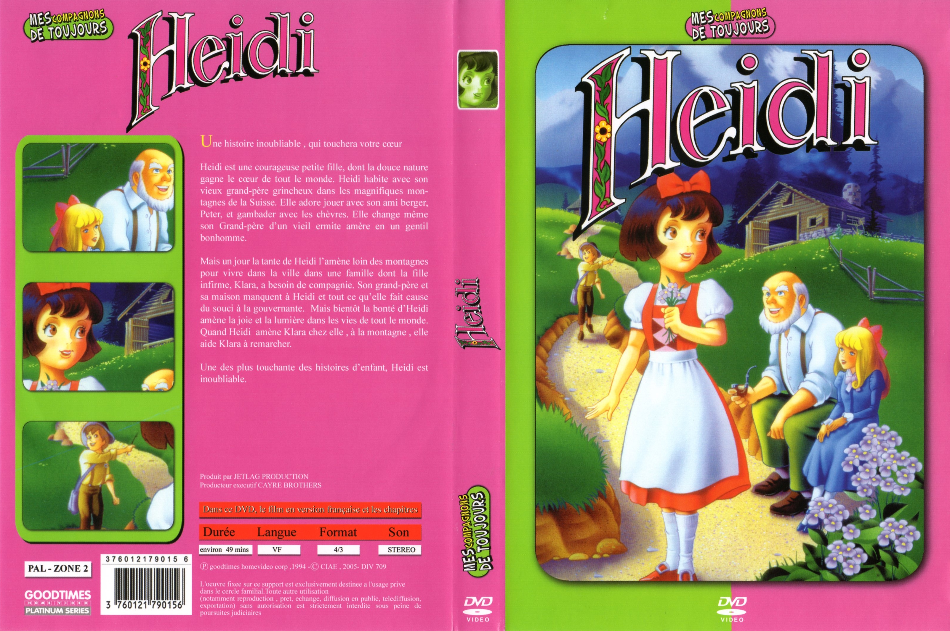 Jaquette DVD Heidi (DA)