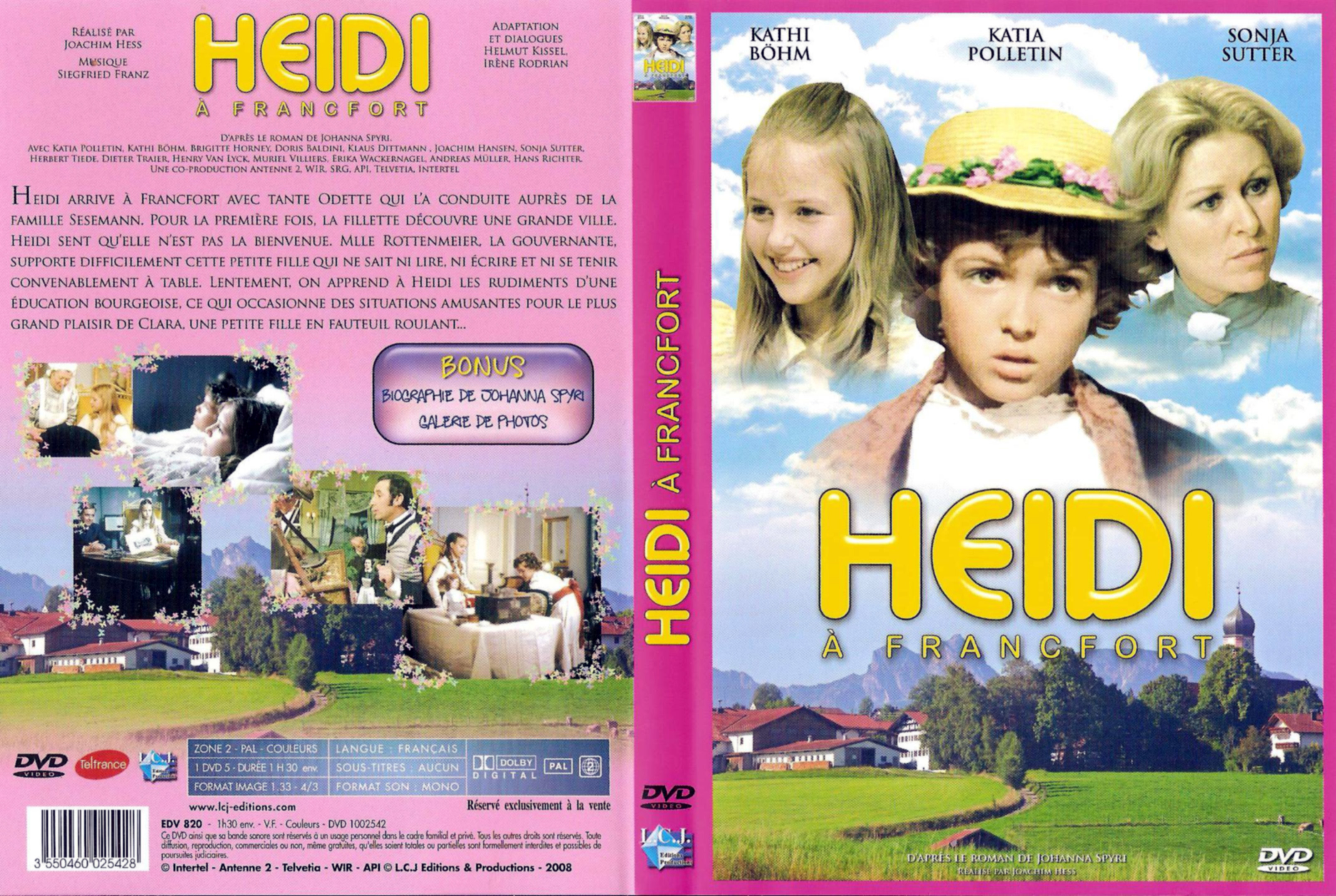 Jaquette DVD Heidi  Francfort