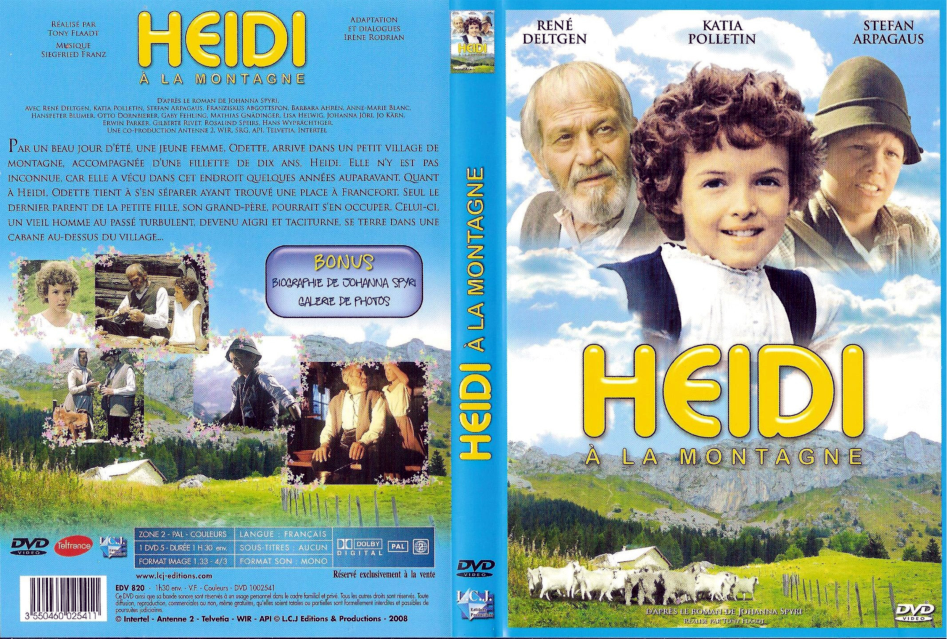 Jaquette DVD Heidi  la montagne