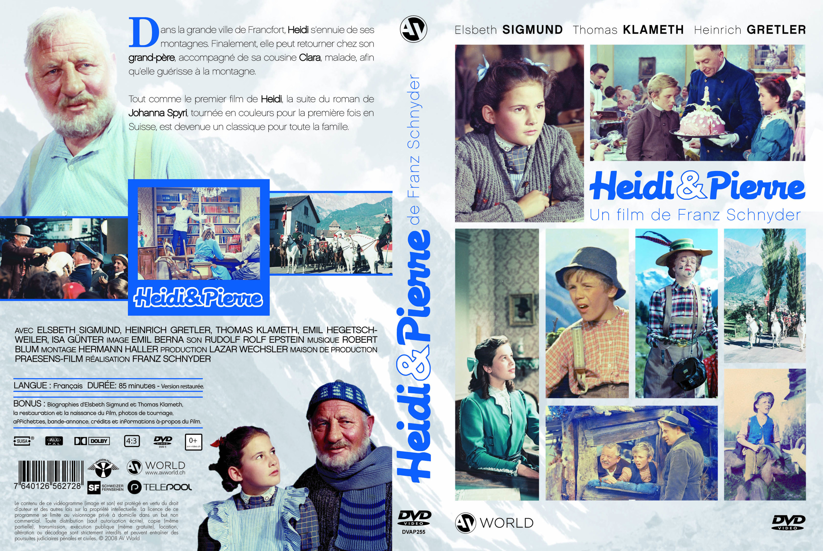 Jaquette DVD Heidi et pierre