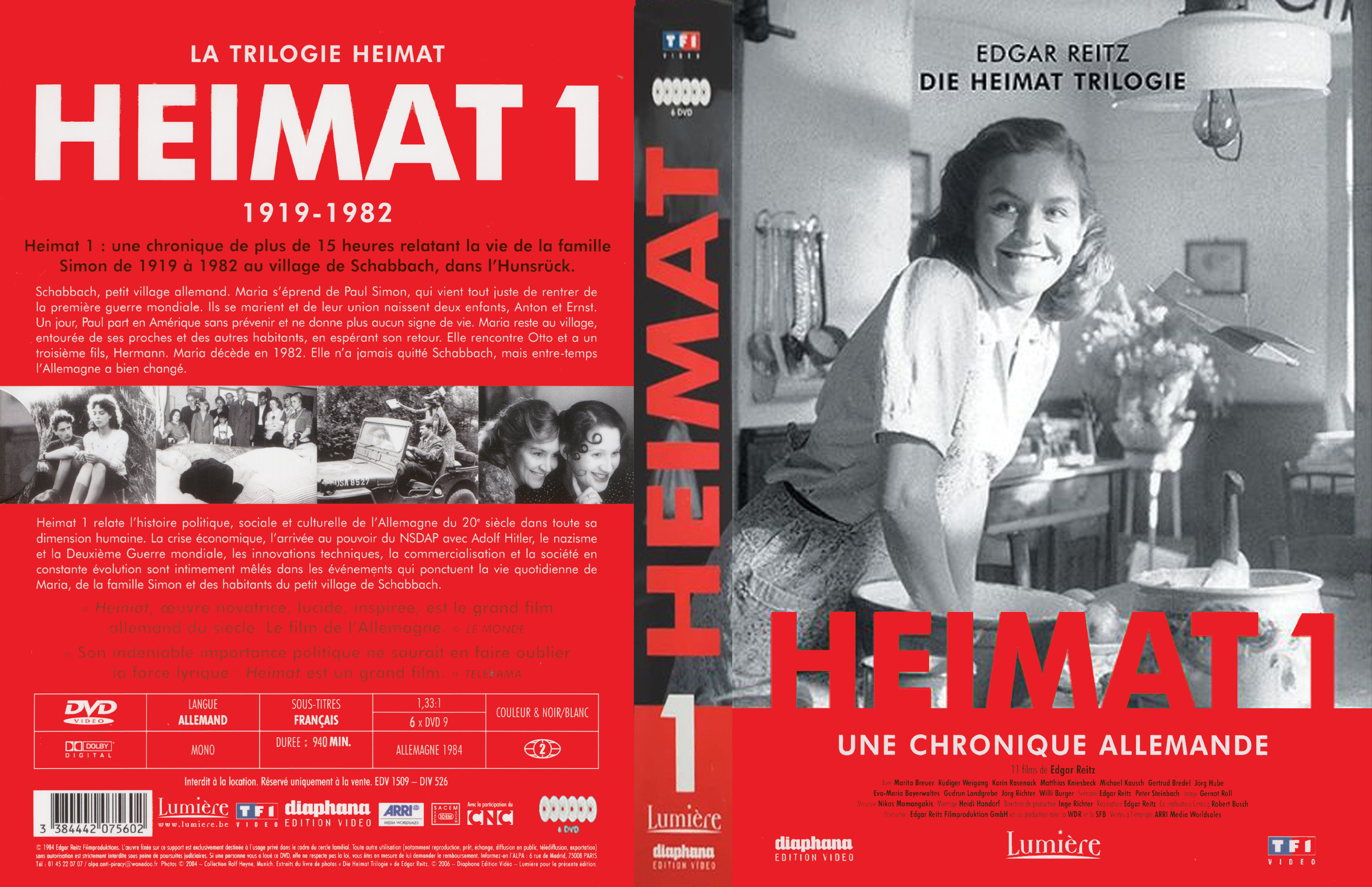 Jaquette DVD Heimat saison 1 custom