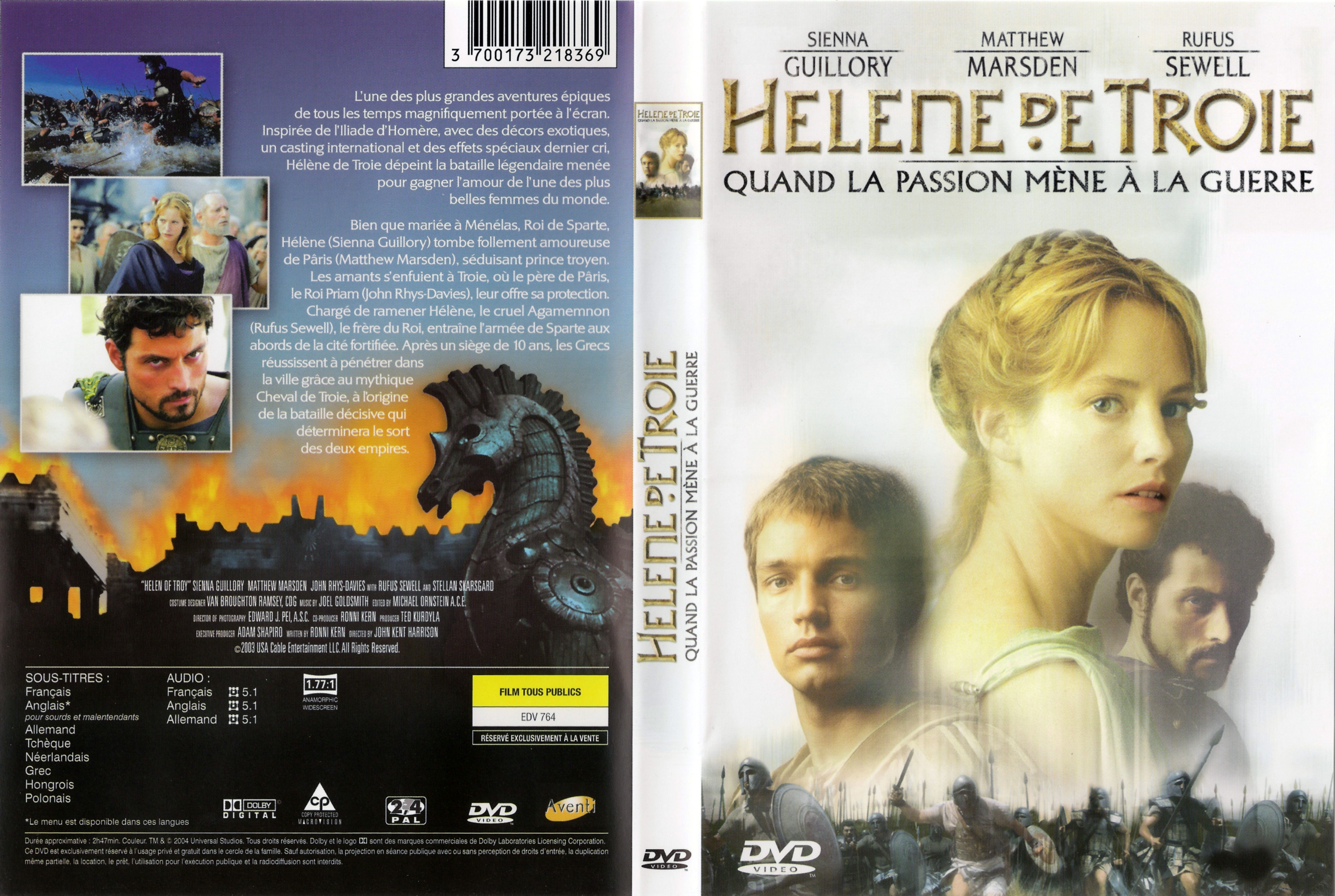 Jaquette DVD Helene de Troie (2004)