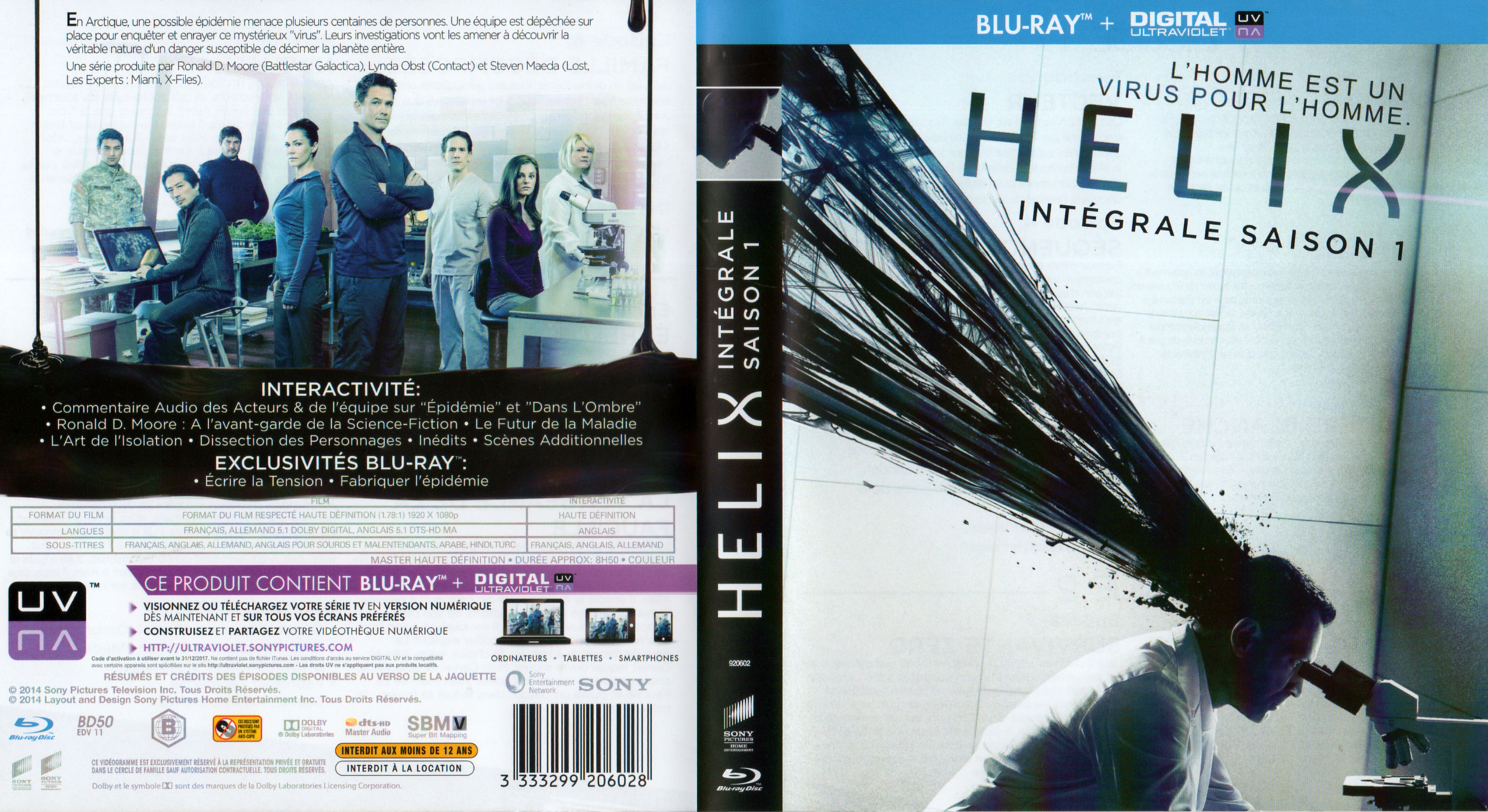 Jaquette DVD Helix Saison 1 (BLU-RAY)