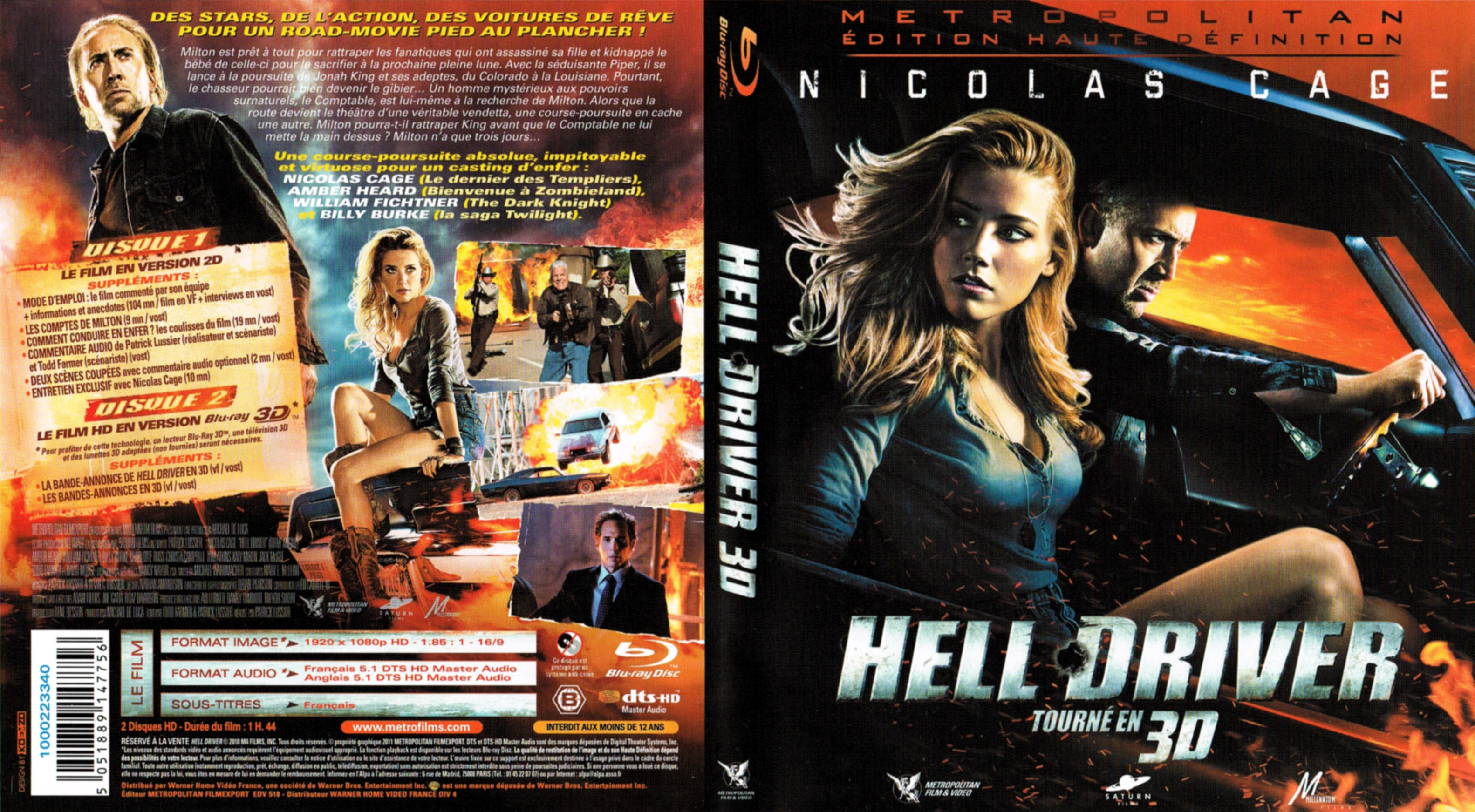 Jaquette DVD Hell Driver (BLU-RAY)