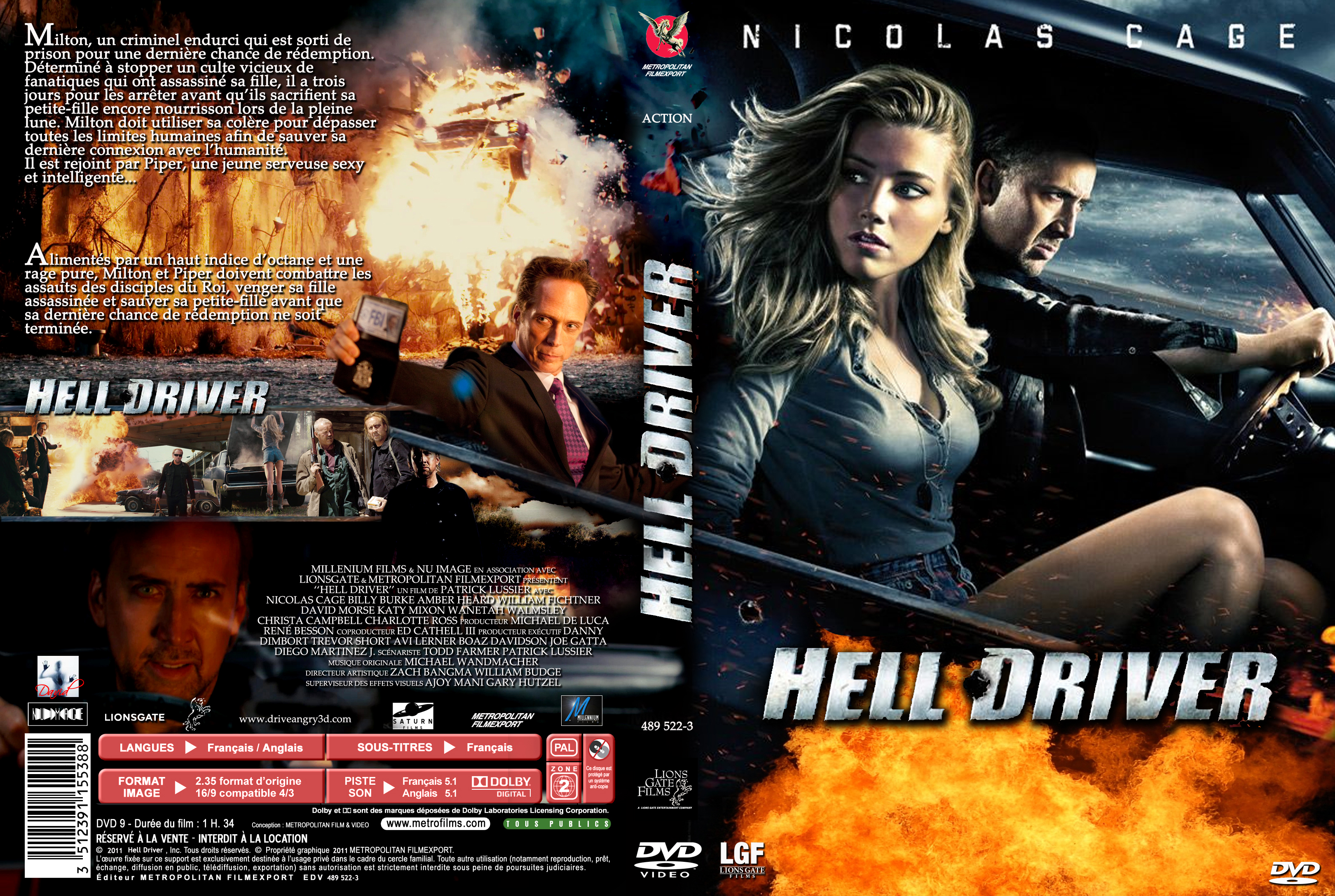 Jaquette DVD Hell driver custom