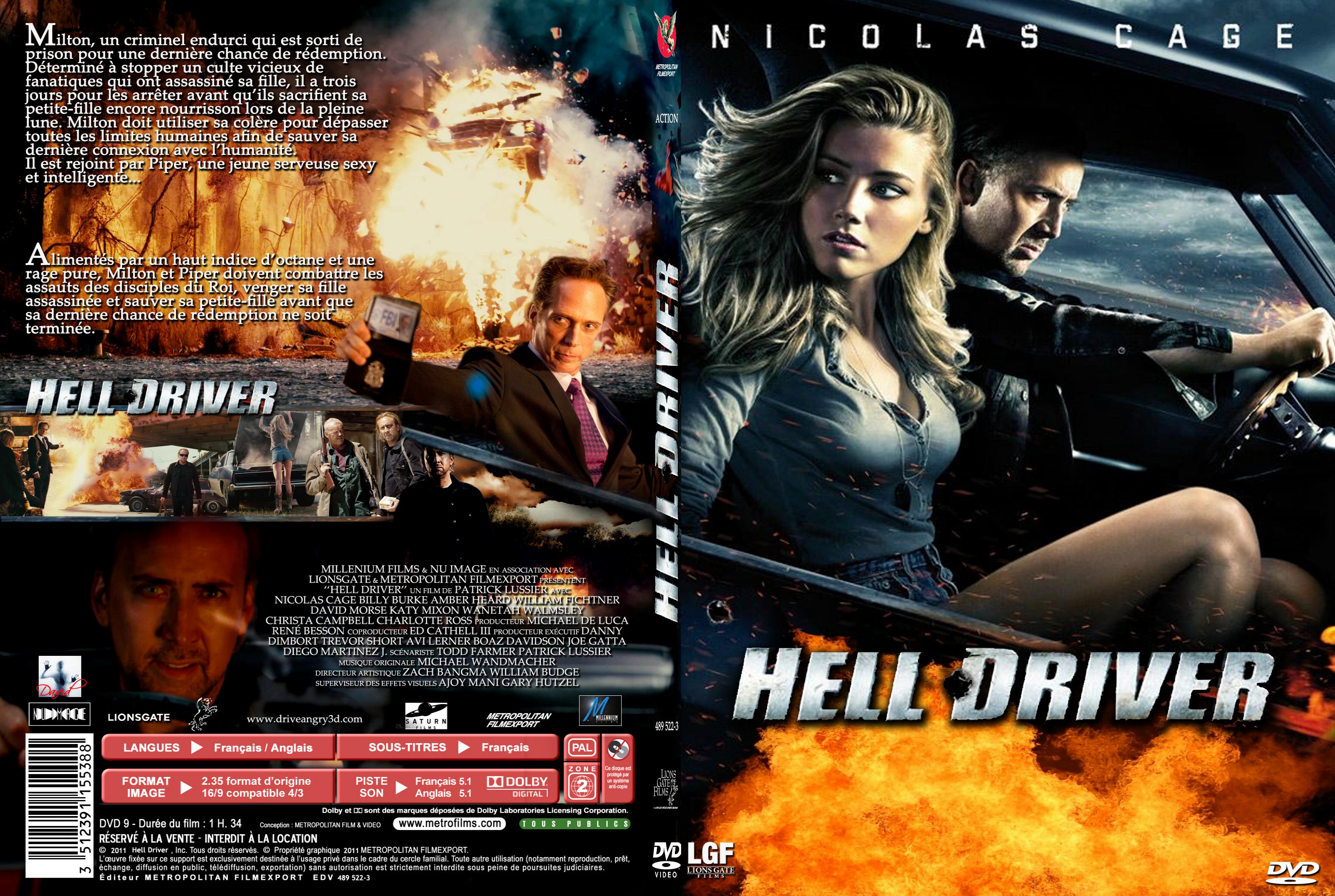 Jaquette DVD Hell driver custom - SLIM