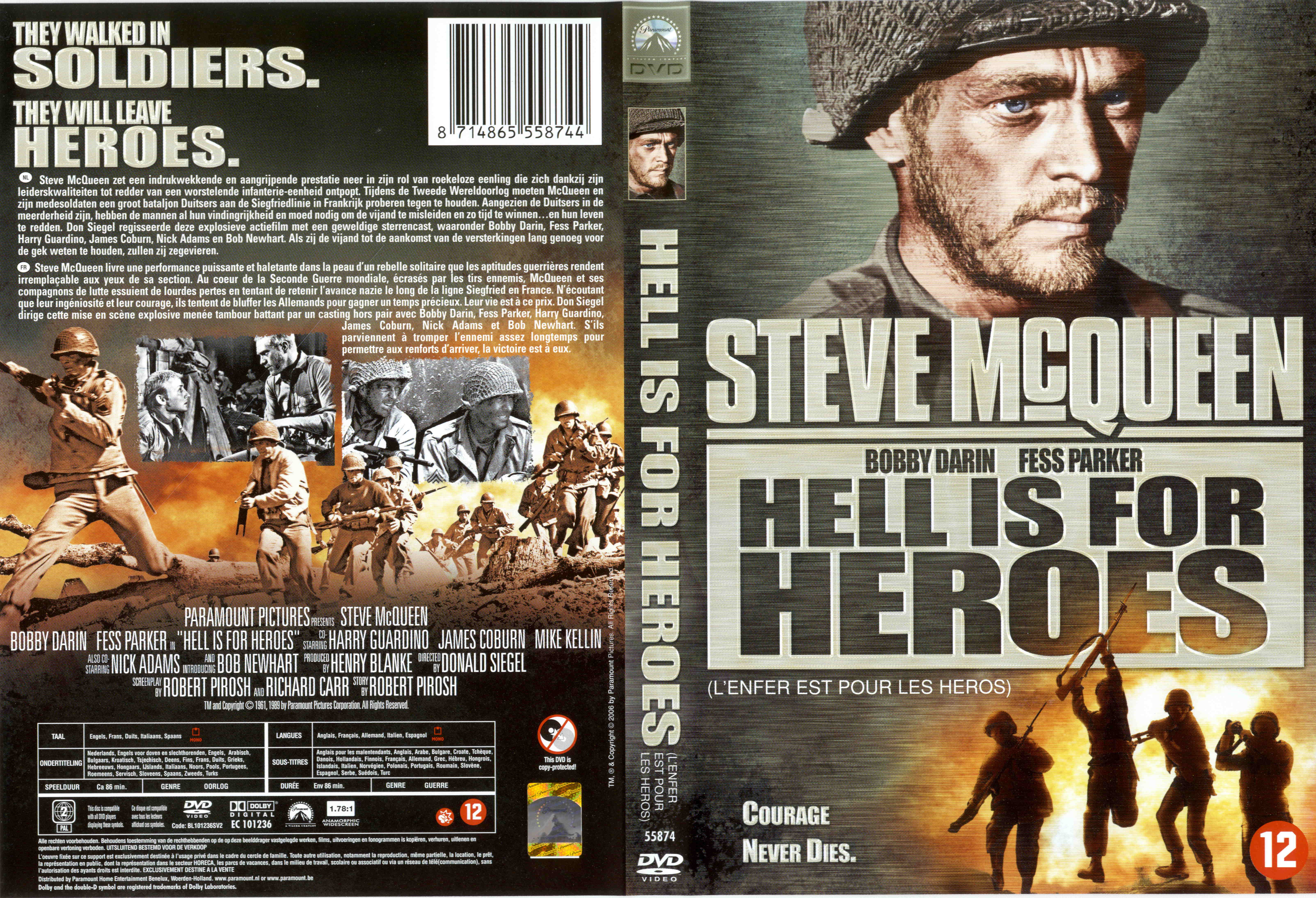 Jaquette DVD Hell is for heroes - L