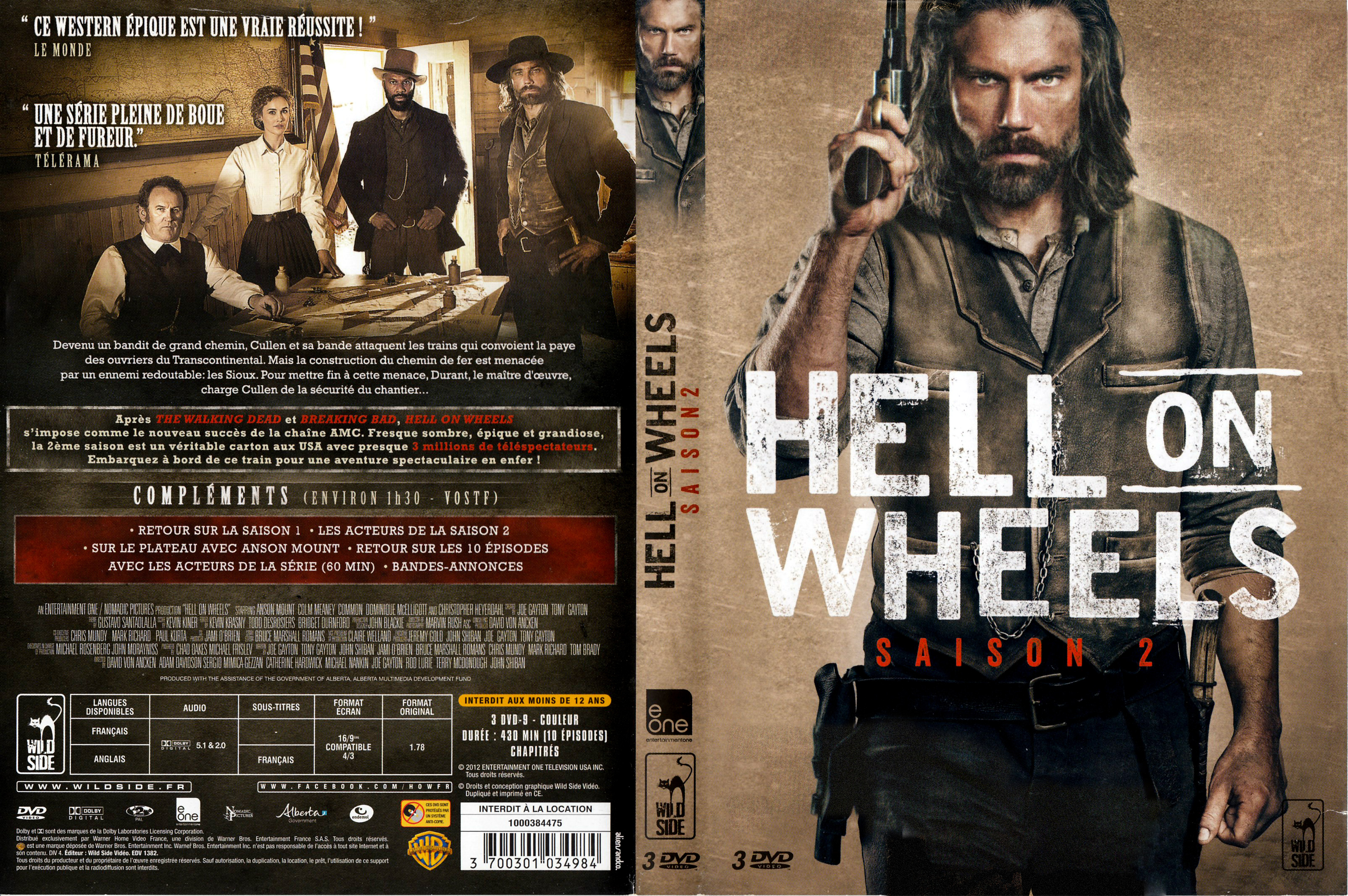 Jaquette DVD Hell on Wheels Saison 2