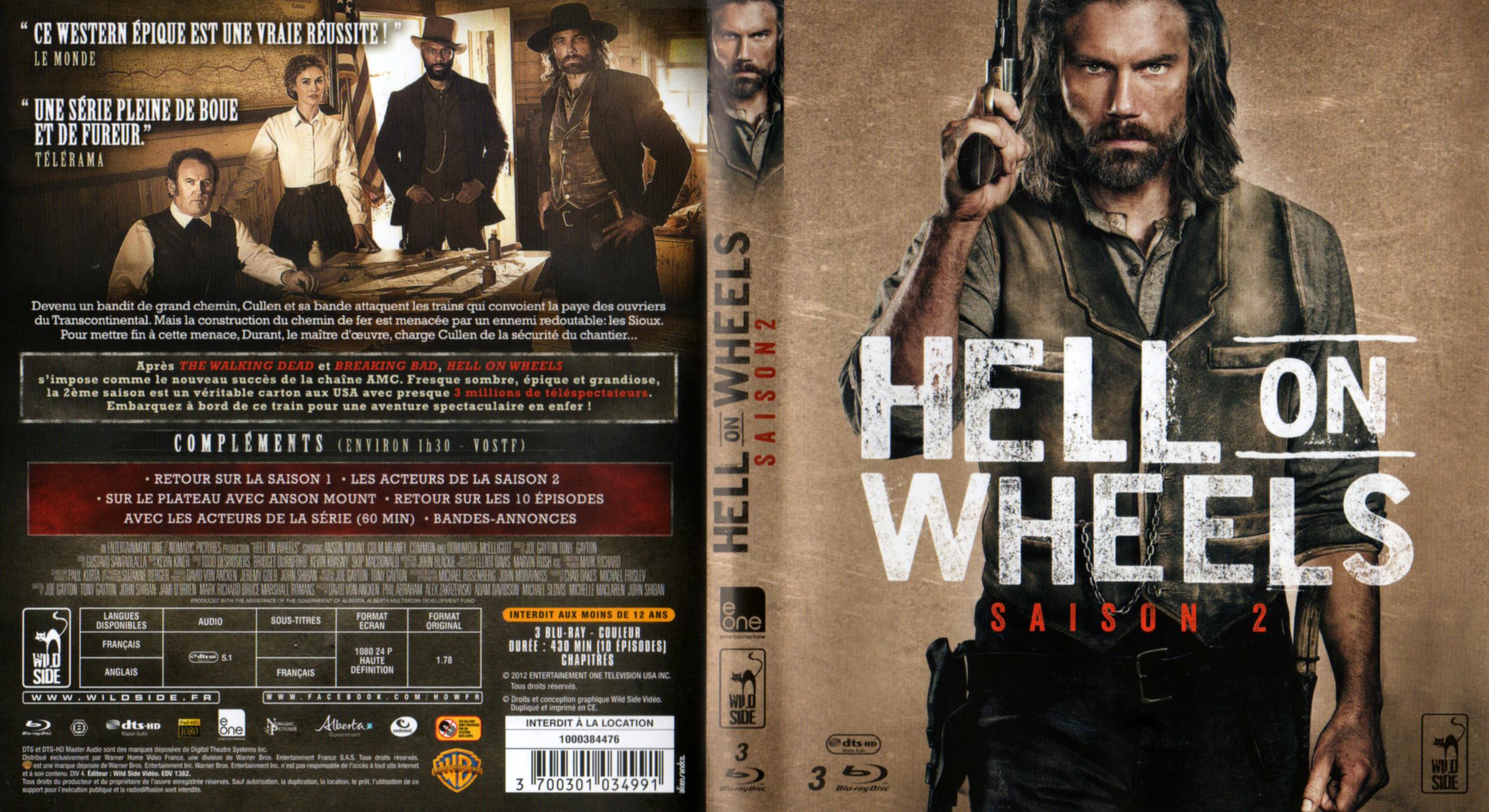 Jaquette DVD Hell on Wheels Saison 2 (BLU-RAY)
