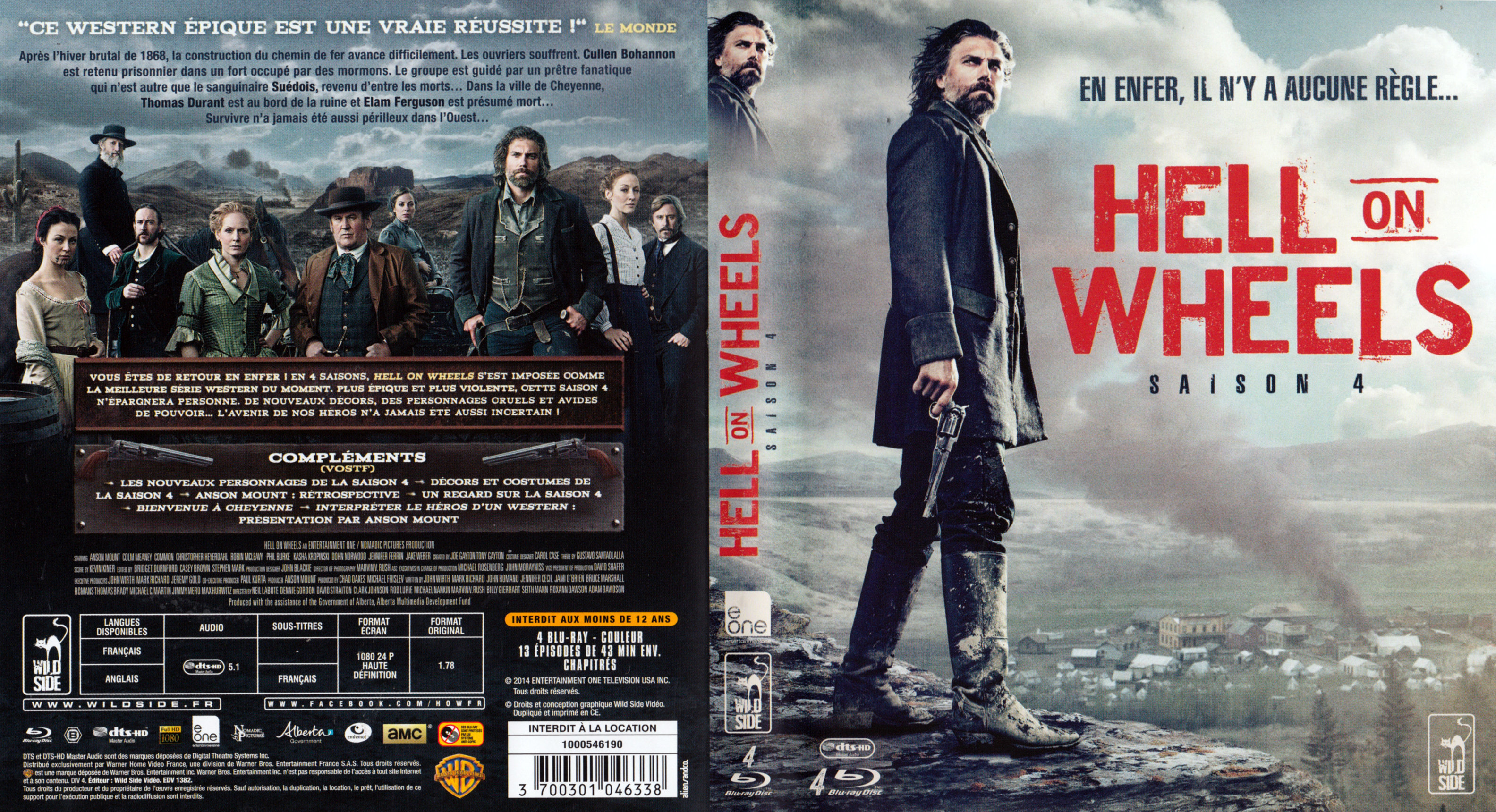 Jaquette DVD Hell on Wheels Saison 4 (BLU-RAY)
