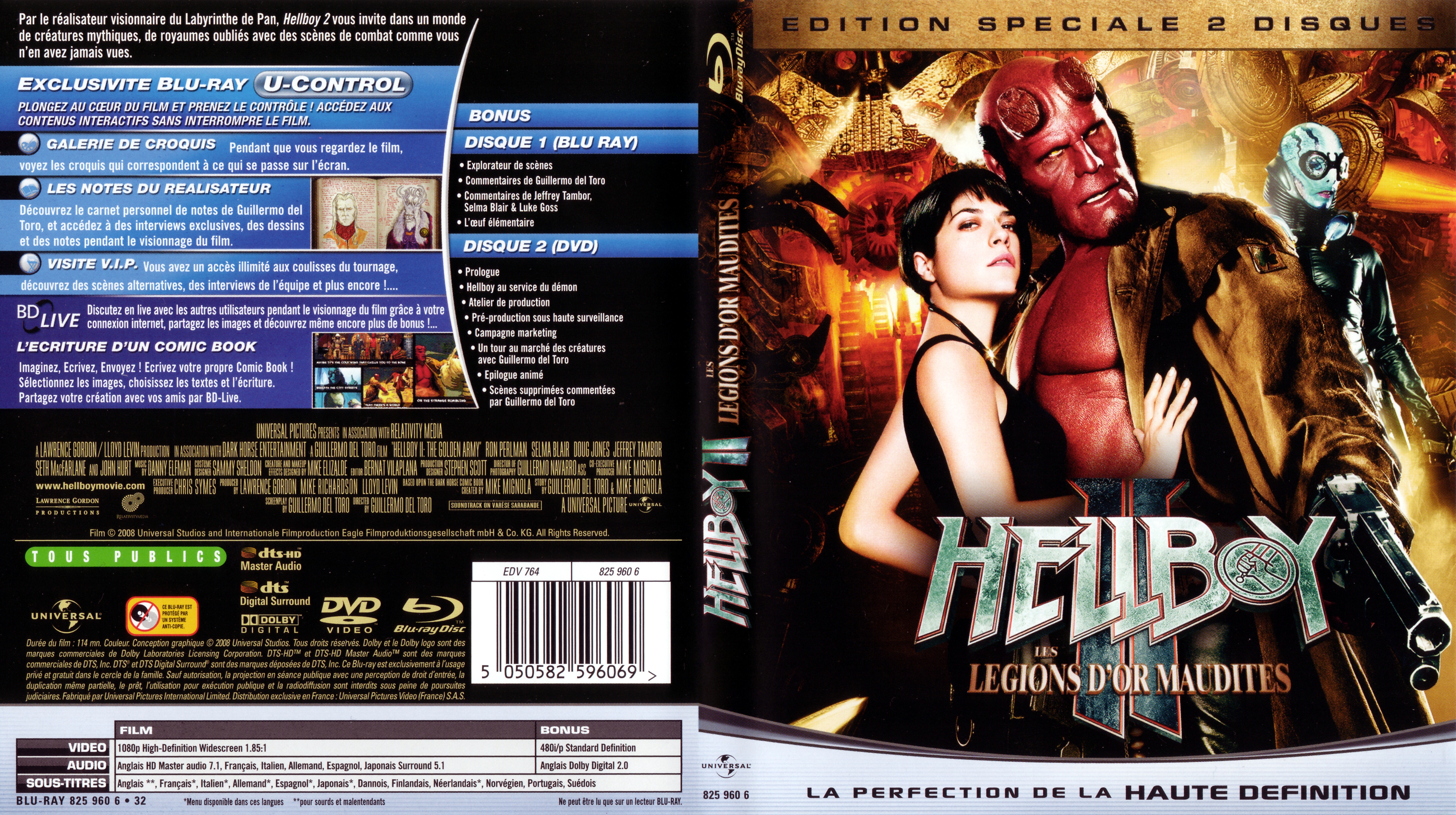 Jaquette DVD Hellboy 2 (BLU-RAY)