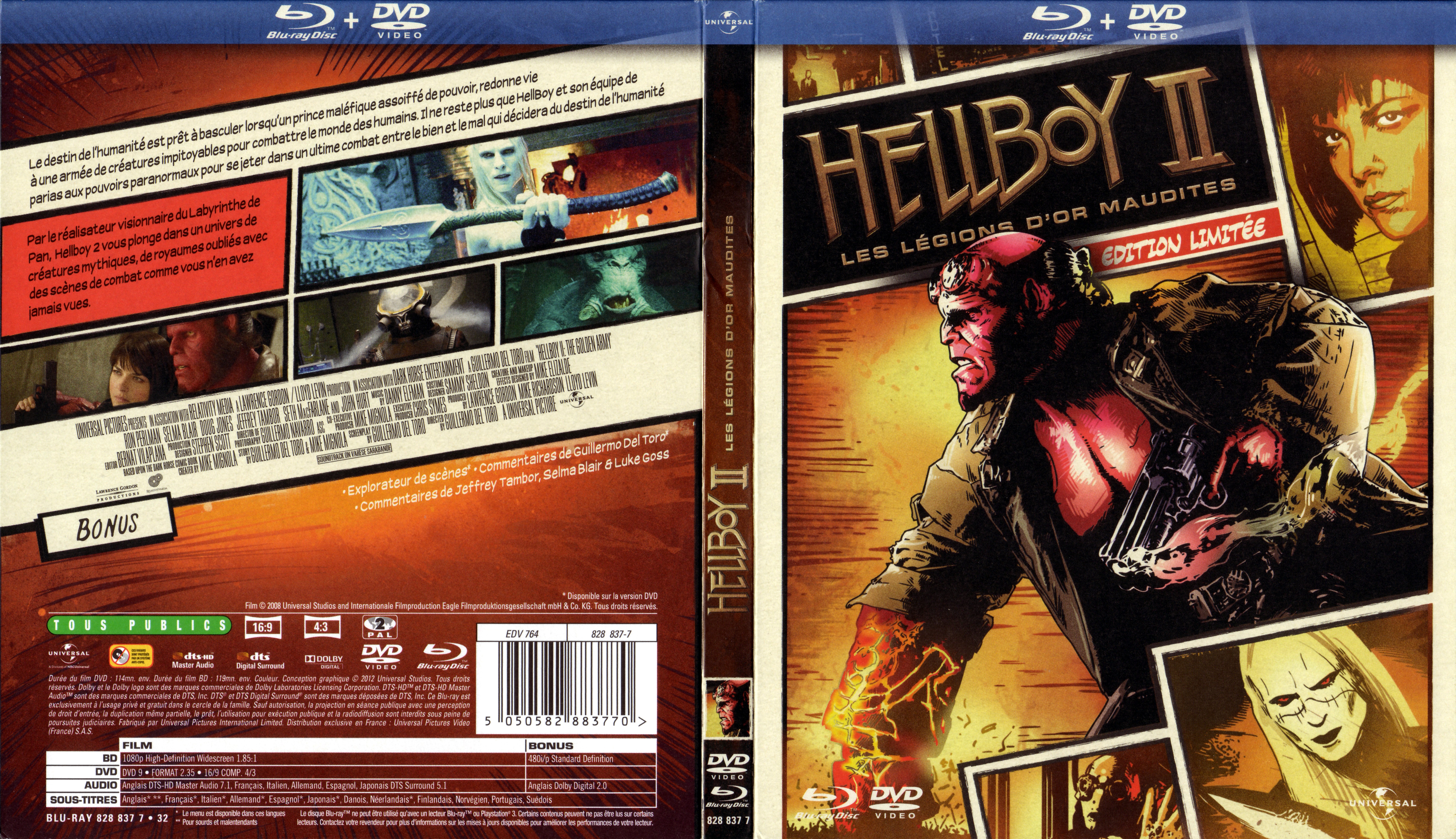 Jaquette DVD Hellboy 2 (BLU-RAY) v2