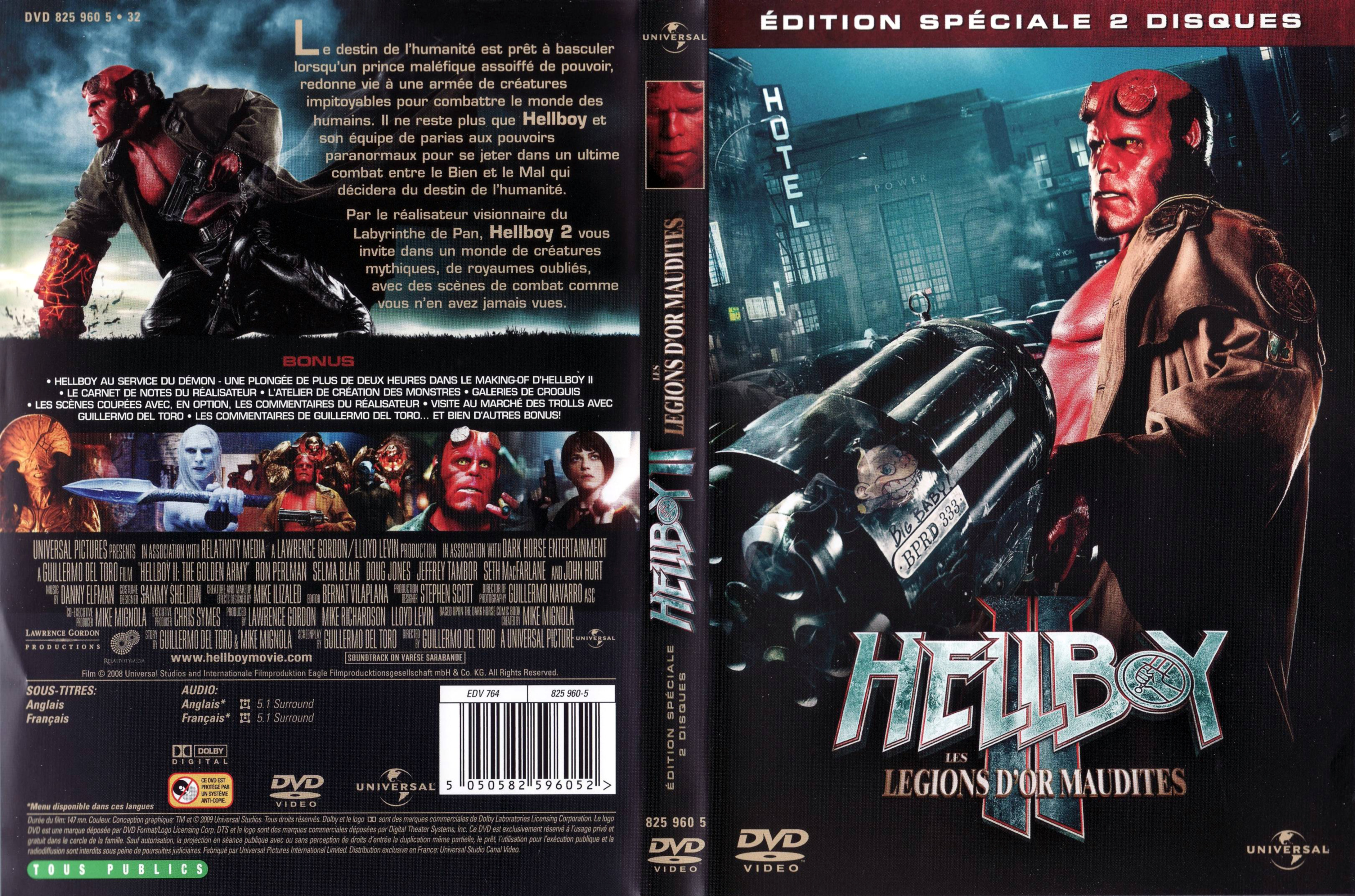 Jaquette DVD Hellboy 2 v3