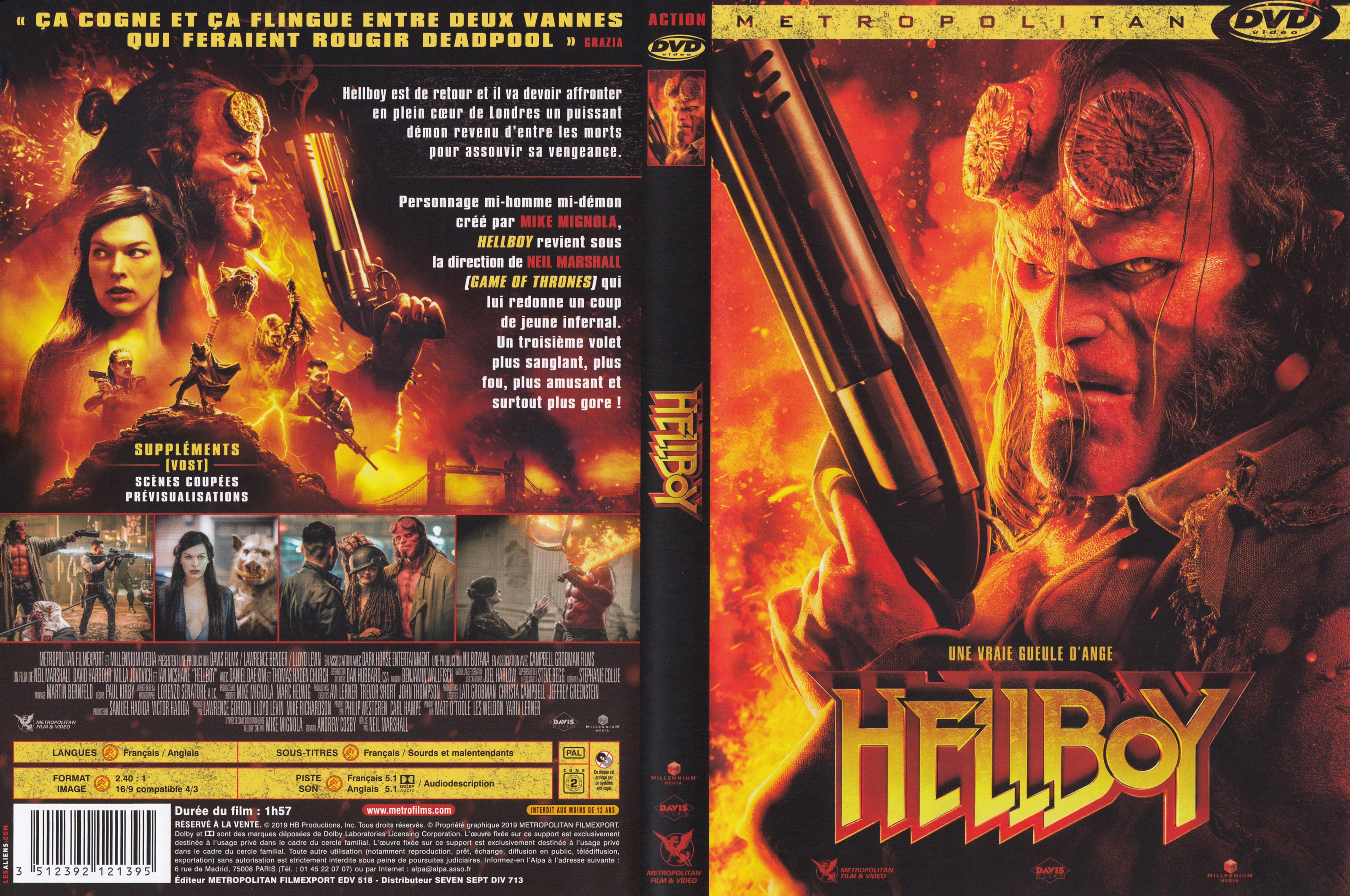 Jaquette DVD Hellboy (2019)