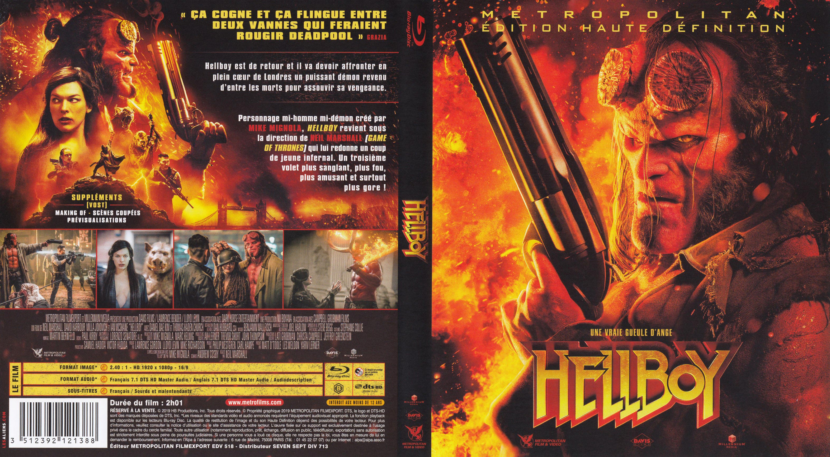 Jaquette DVD Hellboy (2019) (BLU-RAY)