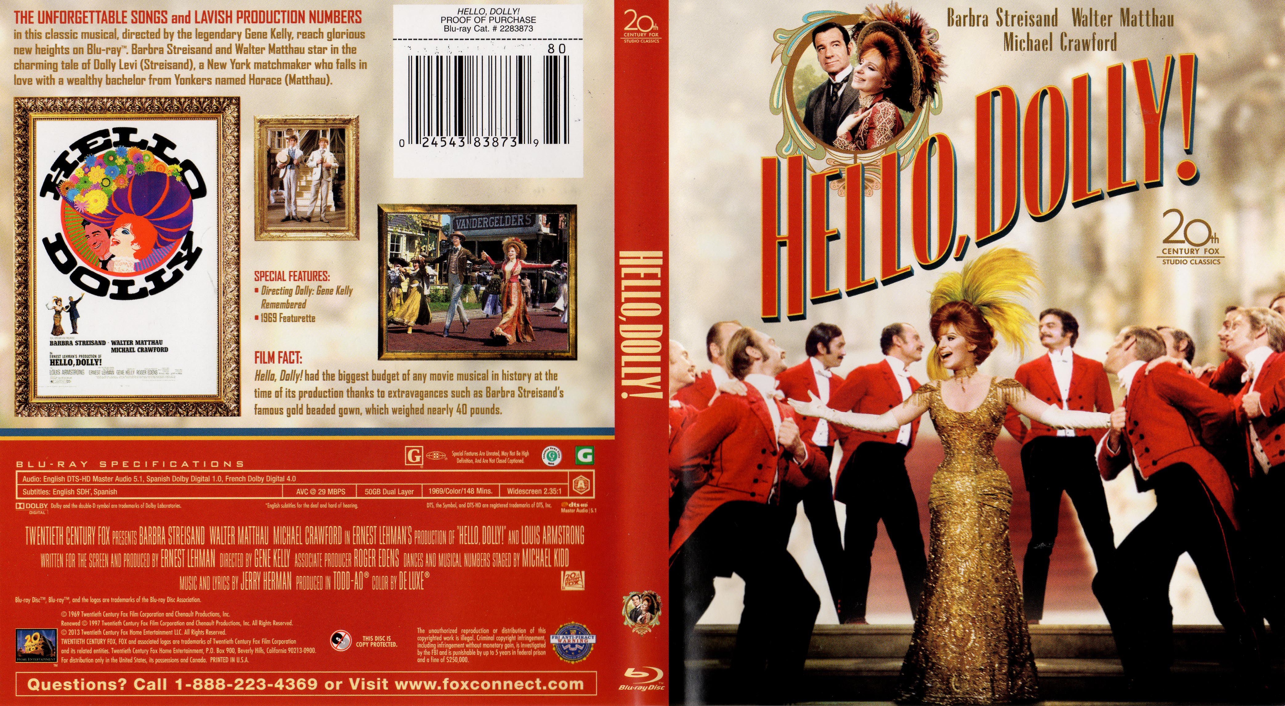 Jaquette DVD Hello Dolly Zone 1 (BLU-RAY)