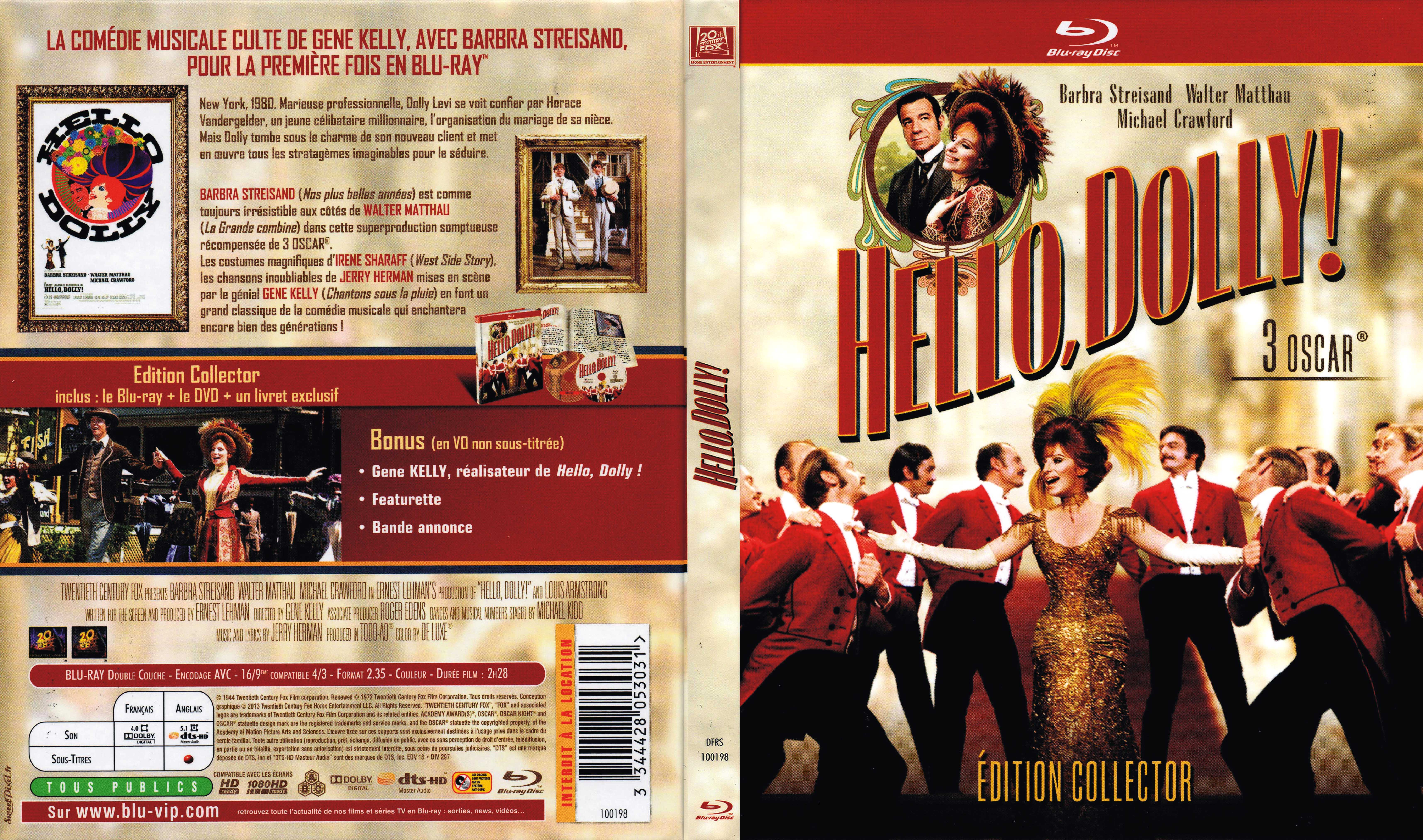 Jaquette DVD Hello Dolly (BLU-RAY)