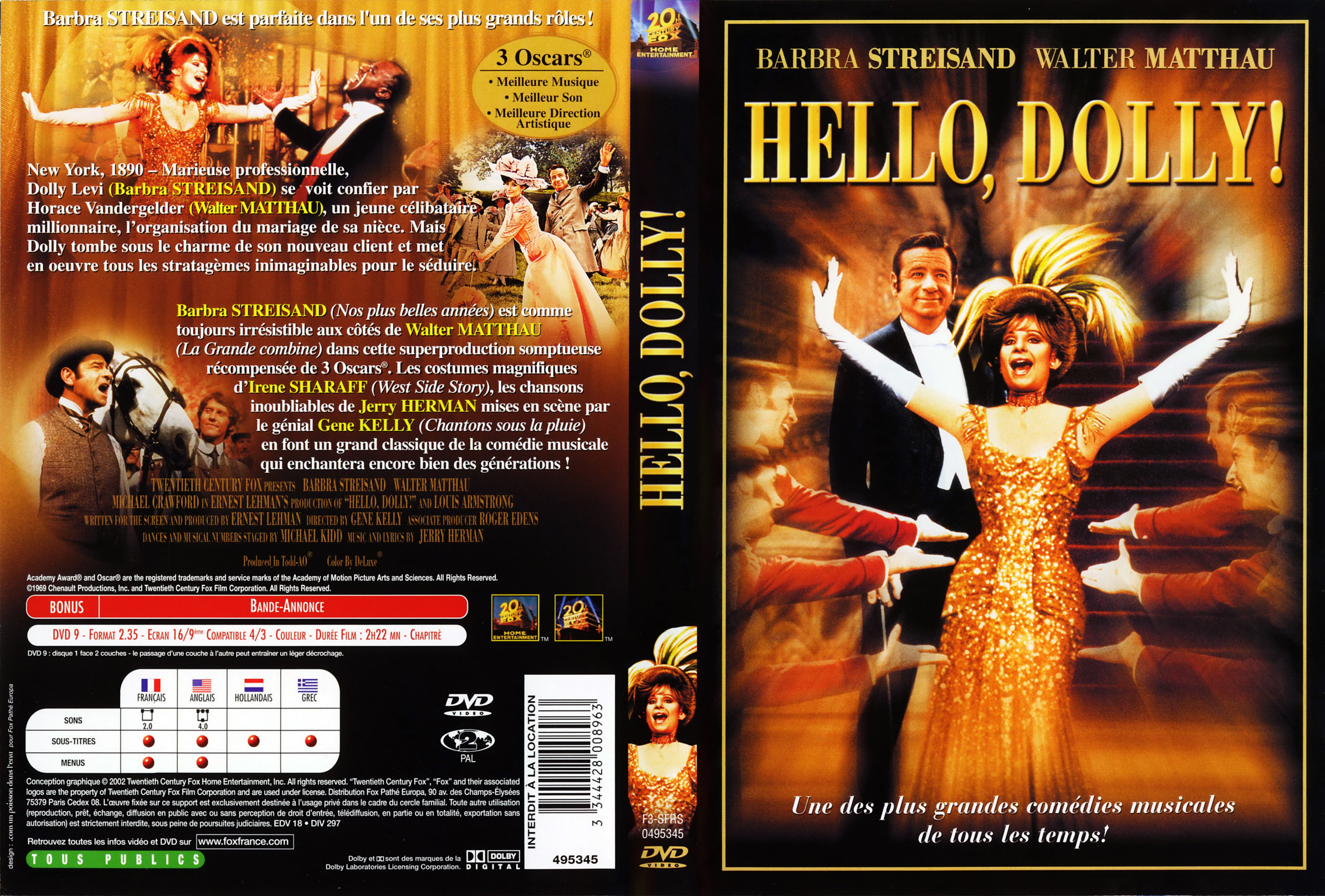 Jaquette DVD Hello Dolly v2