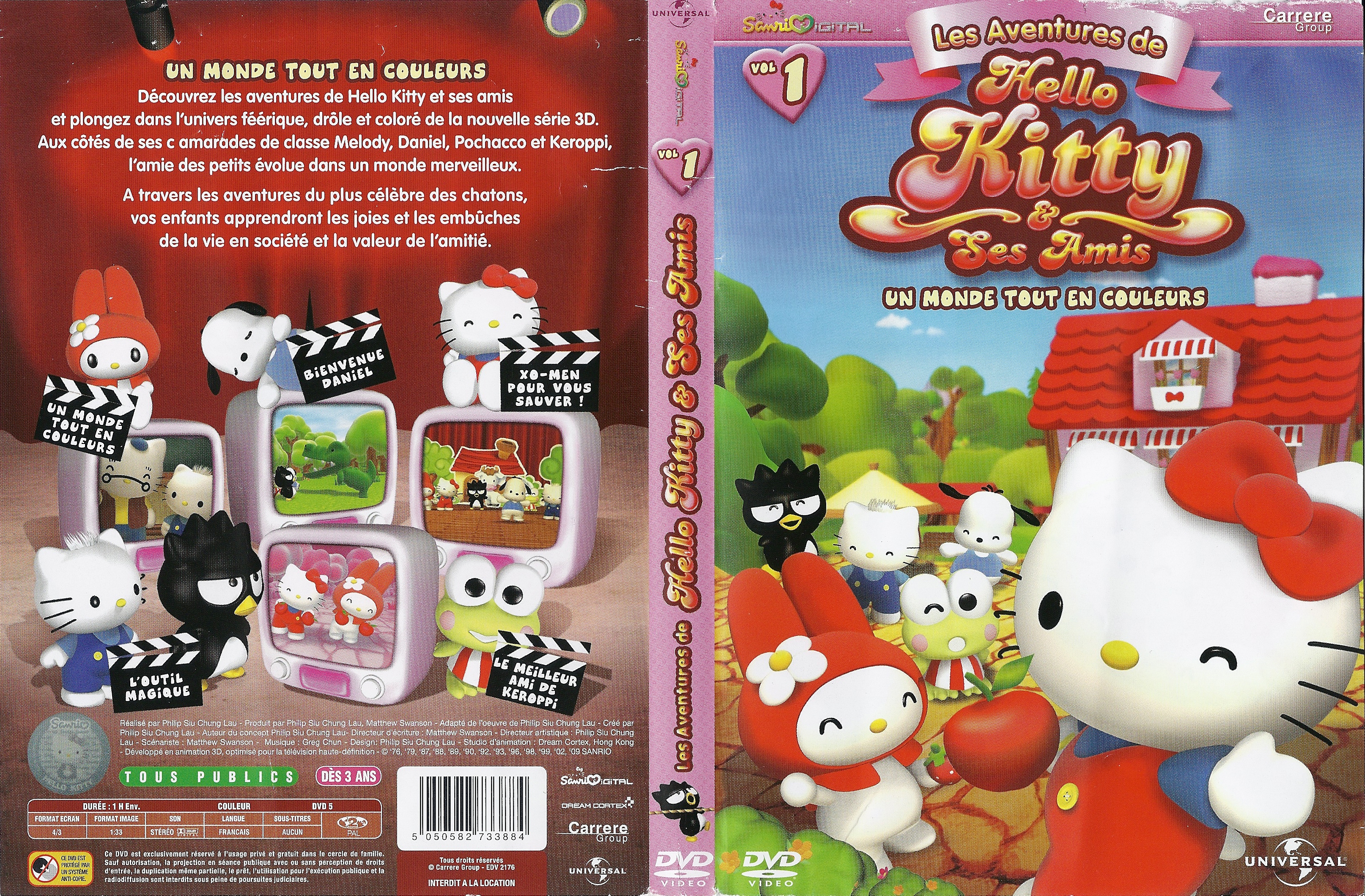 Jaquette DVD Hello Kitty & ses amis - Un monde tout en couleur