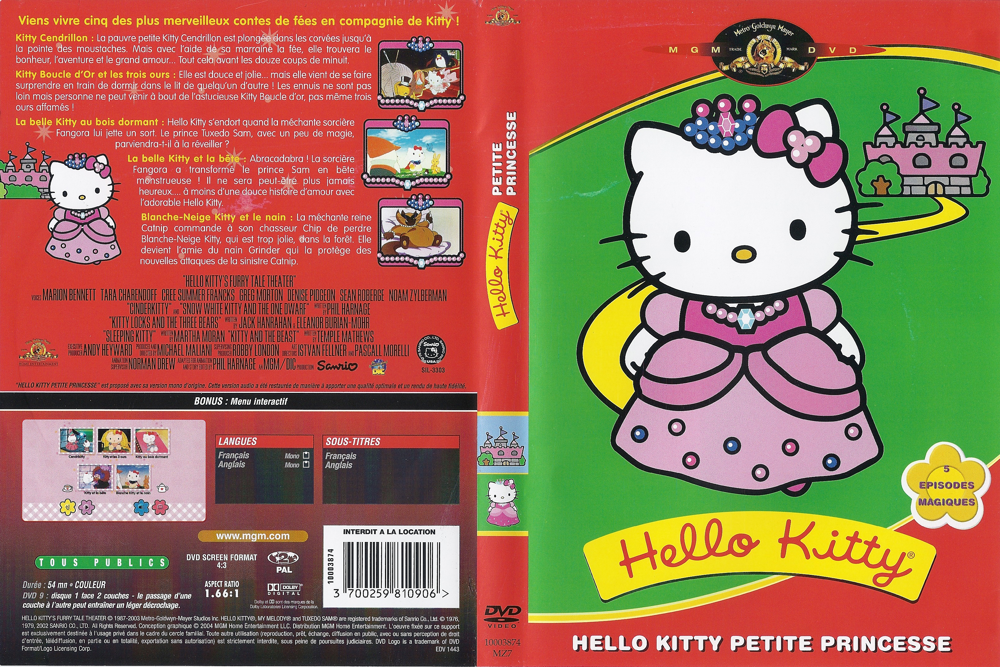 Jaquette DVD Hello Kitty - Petite princess