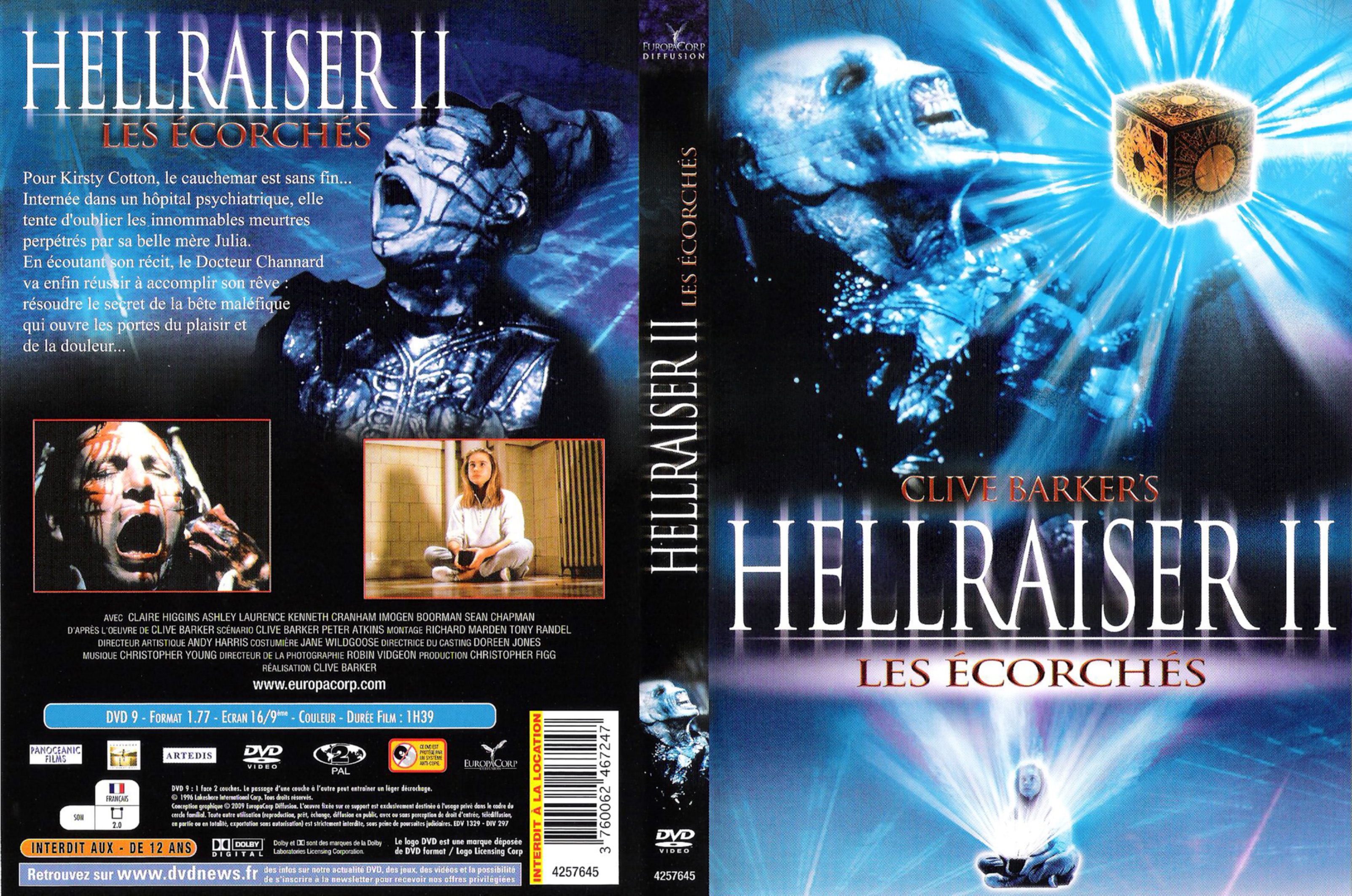 Jaquette DVD Hellraiser 2 v2