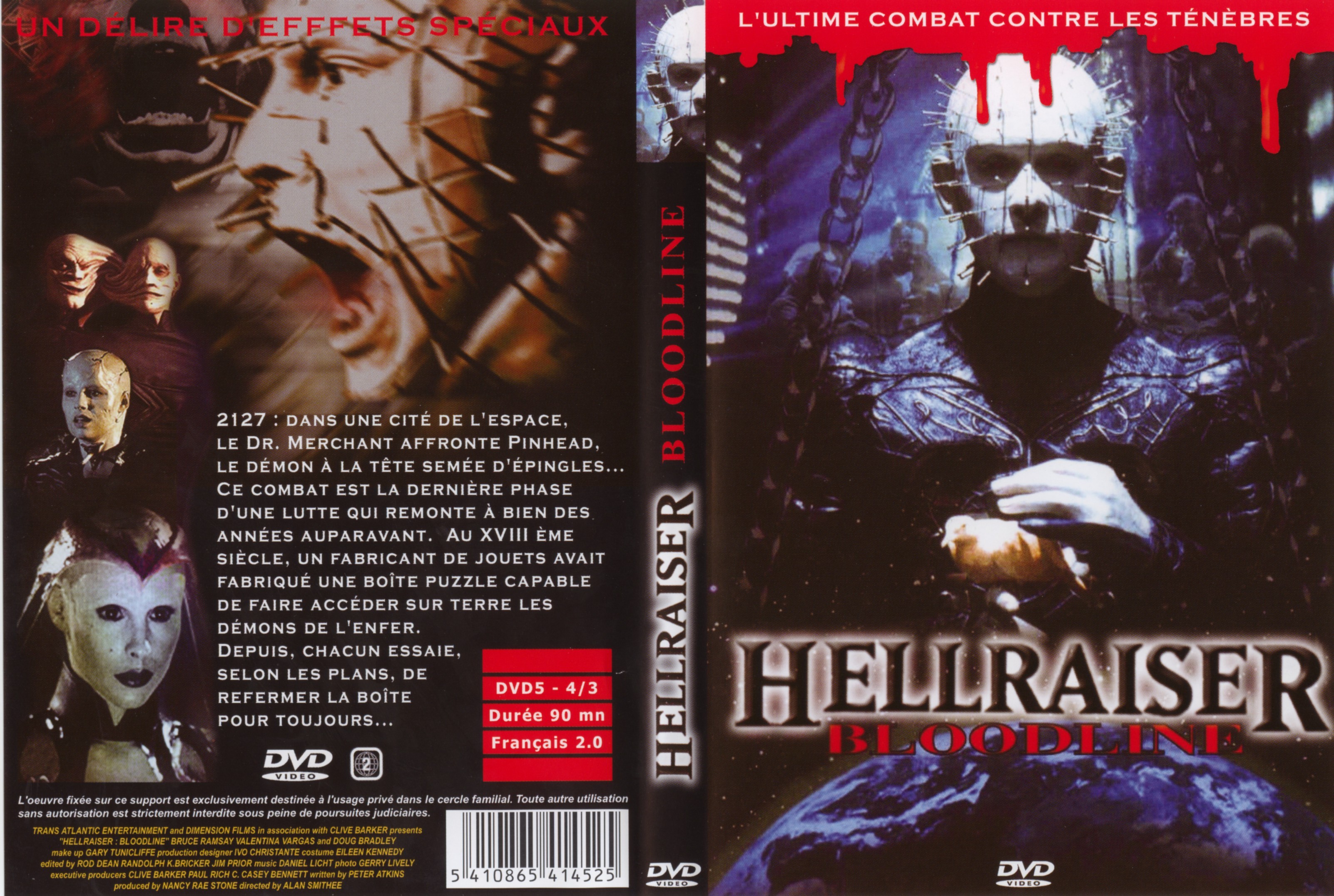 Jaquette DVD Hellraiser bloodline