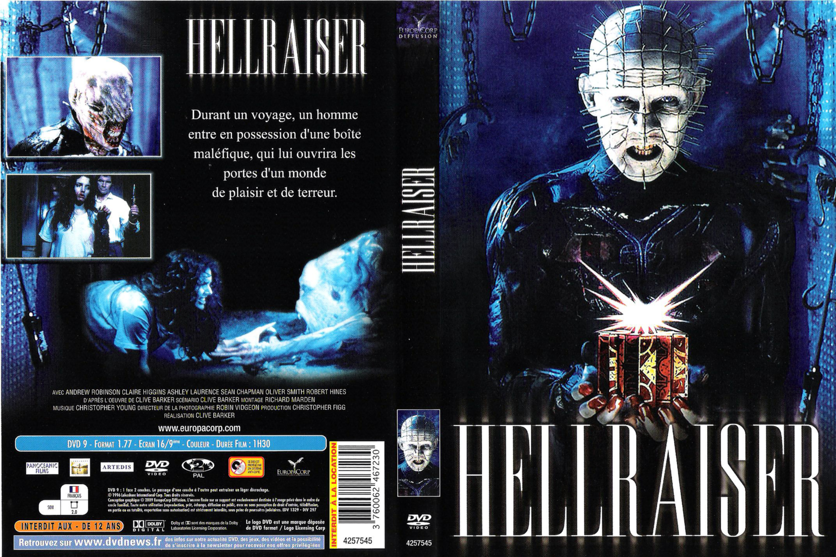 Jaquette DVD Hellraiser v2