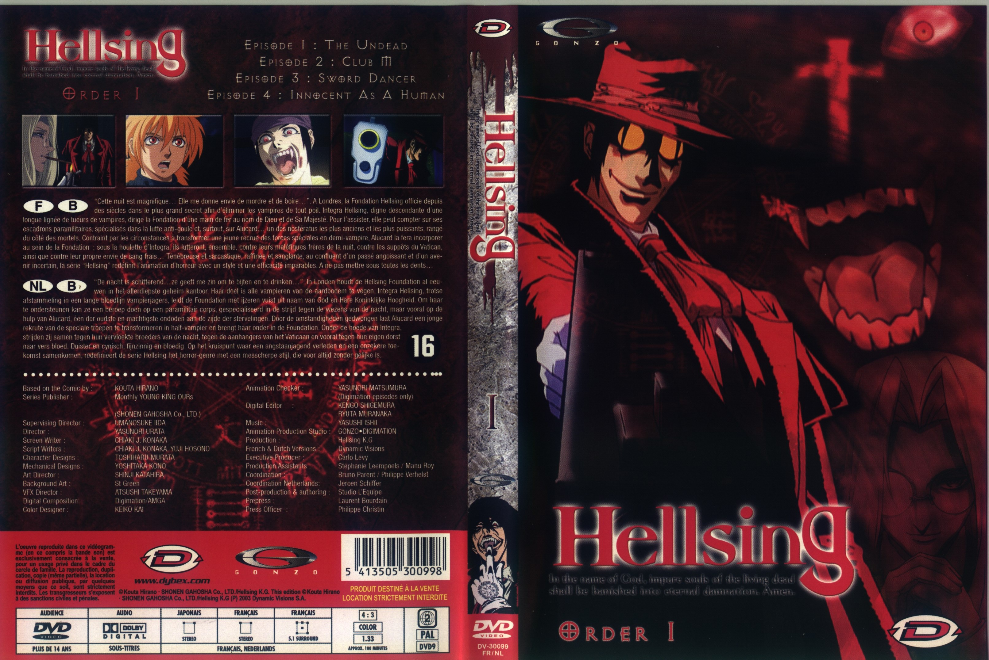 Jaquette DVD Hellsing vol 1