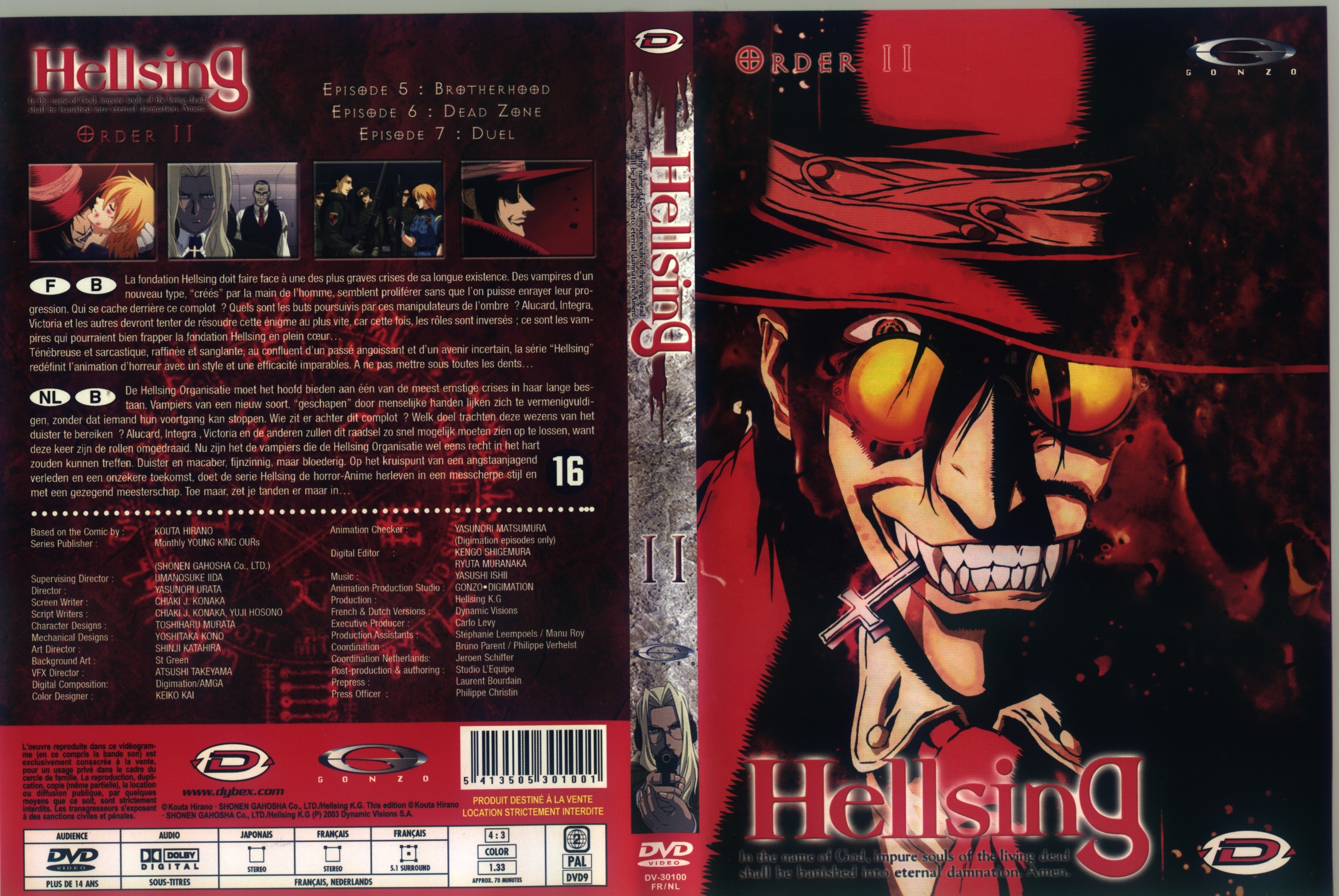 Jaquette DVD Hellsing vol 2