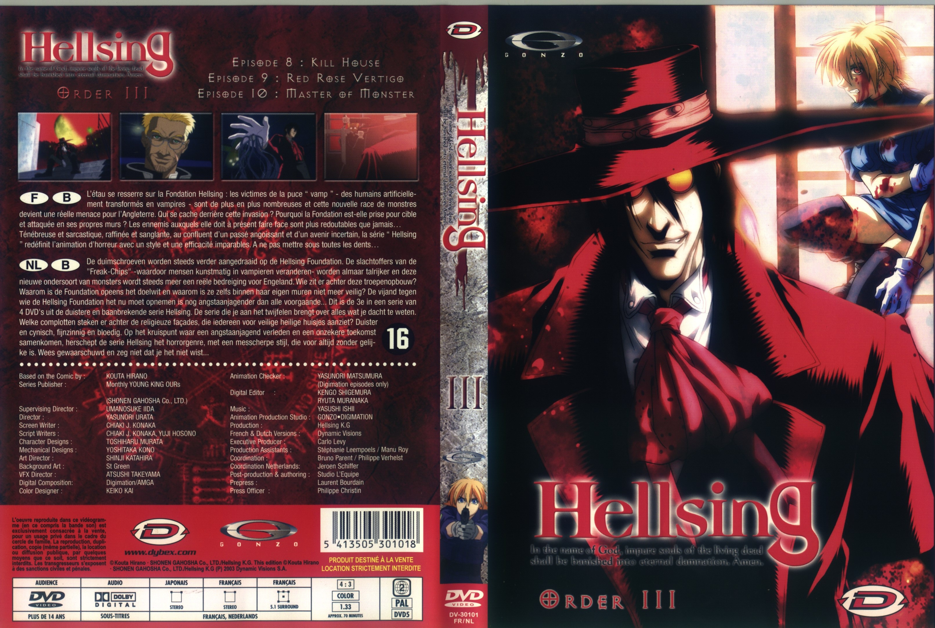 Jaquette DVD Hellsing vol 3