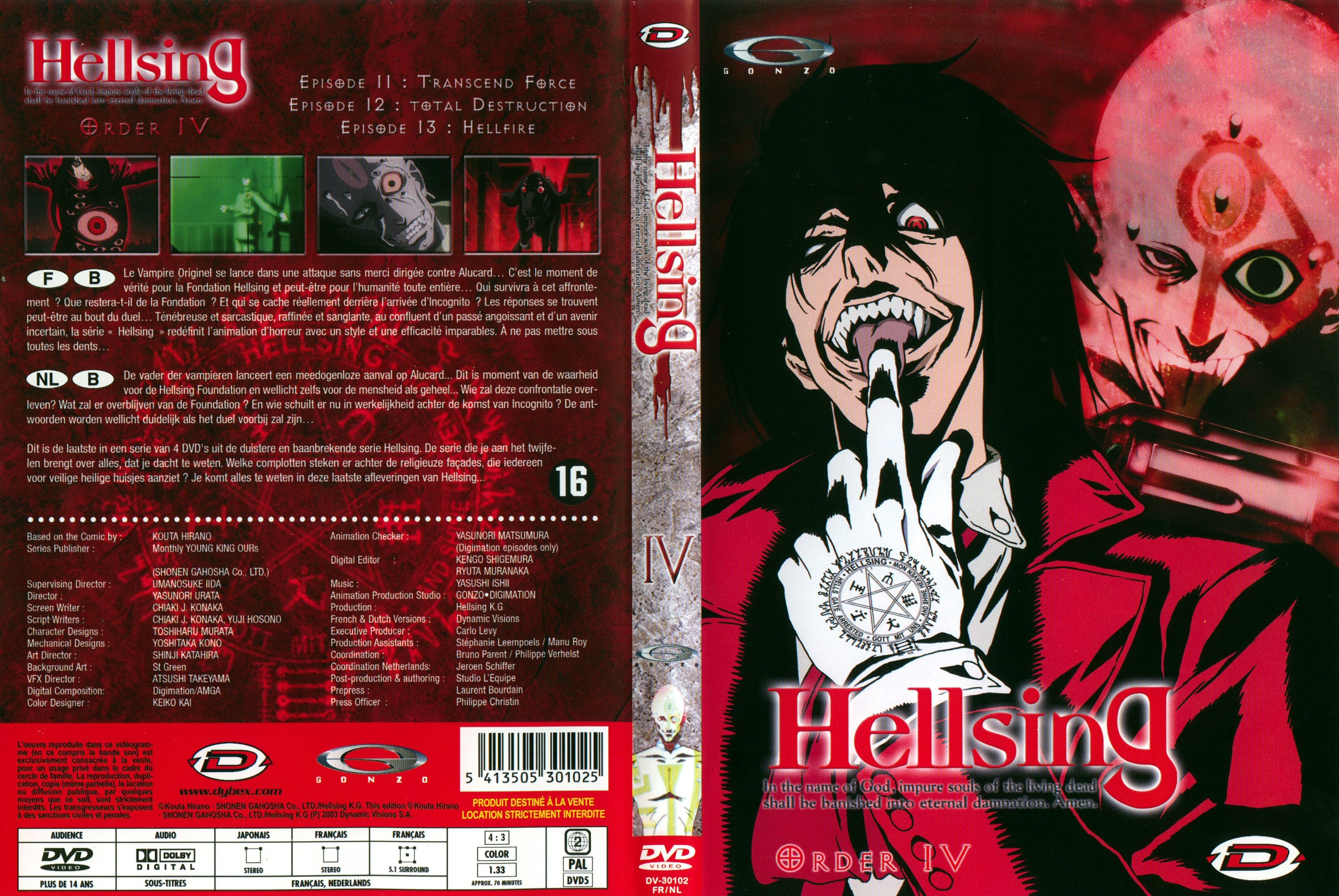 Jaquette DVD Hellsing vol 4