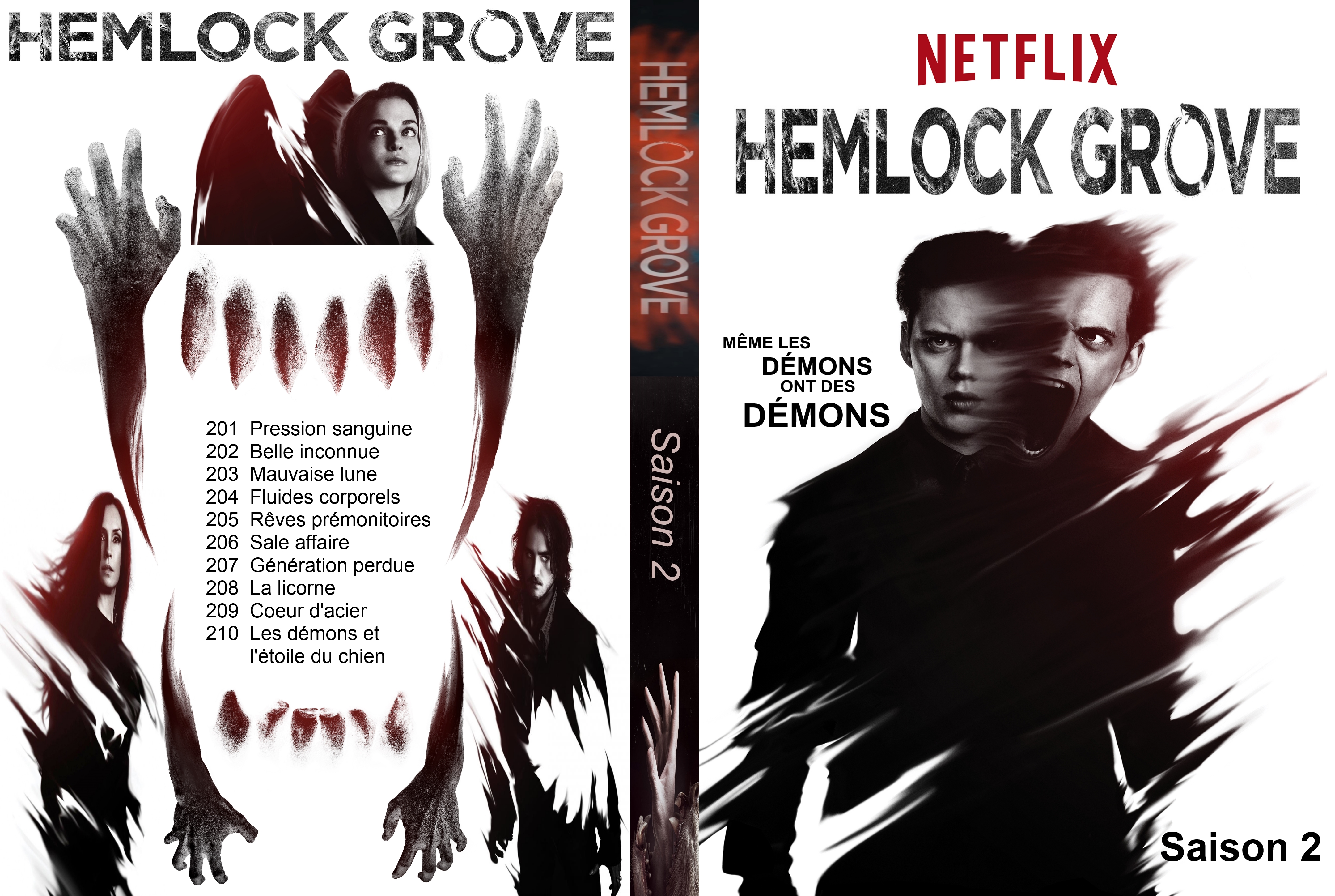 Jaquette DVD Hemlock Grove Saison 2 custom