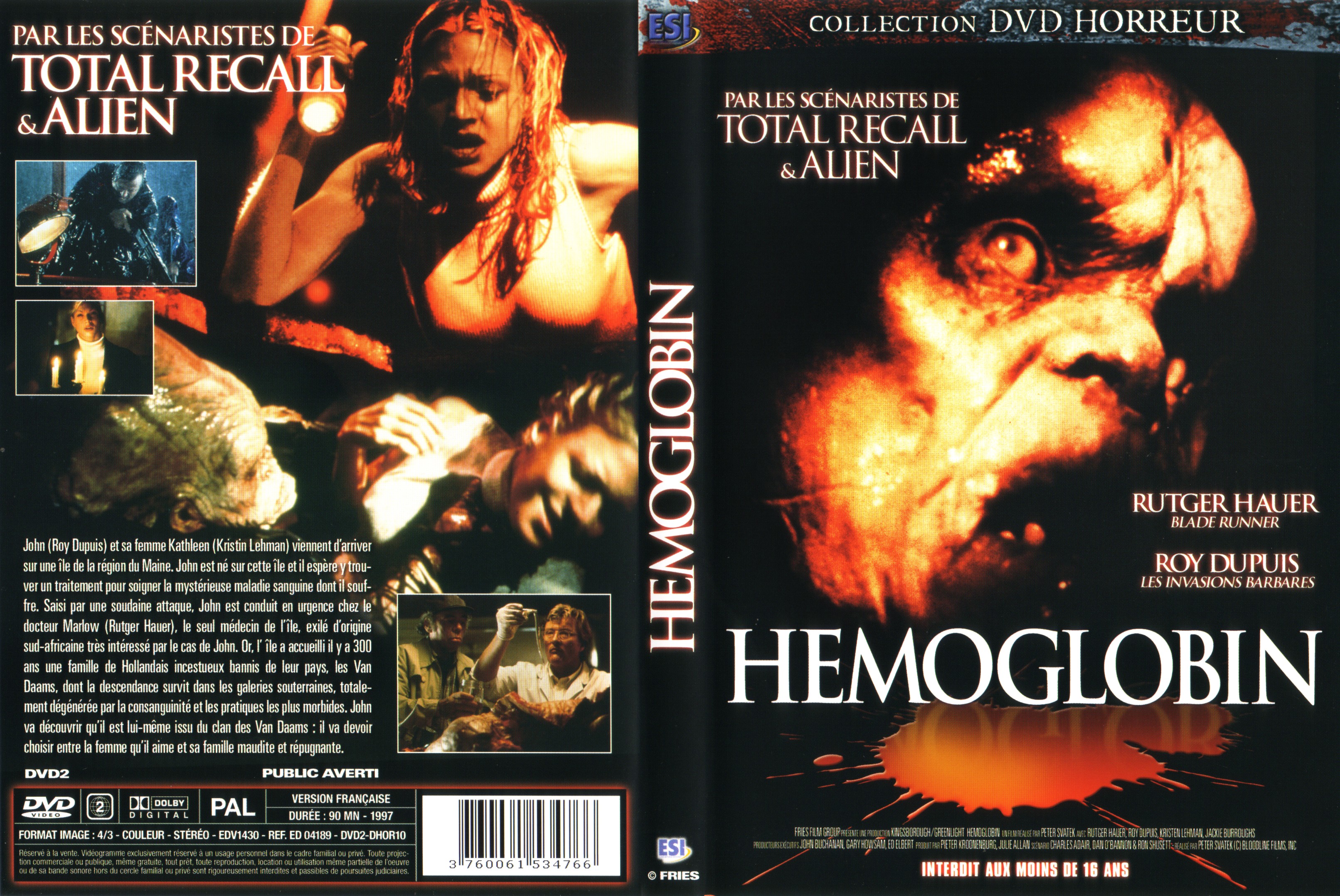 Jaquette DVD Hemoglobin